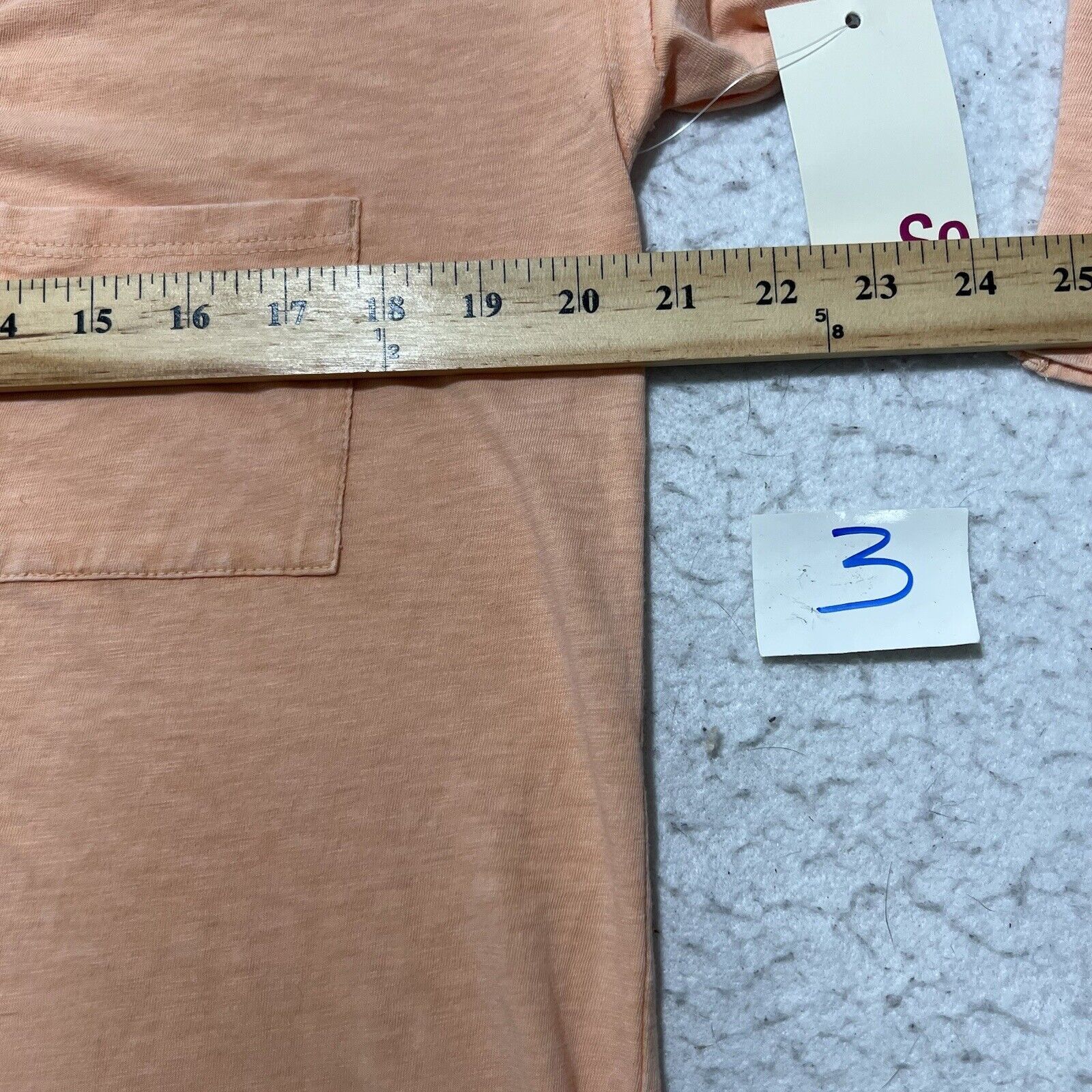 Kohl's SO Kohl's Medium Scoop Neck Pink/Orange Pocket T Shirt Top Size M / US 6-8 / IT 42-44 - 7 Thumbnail