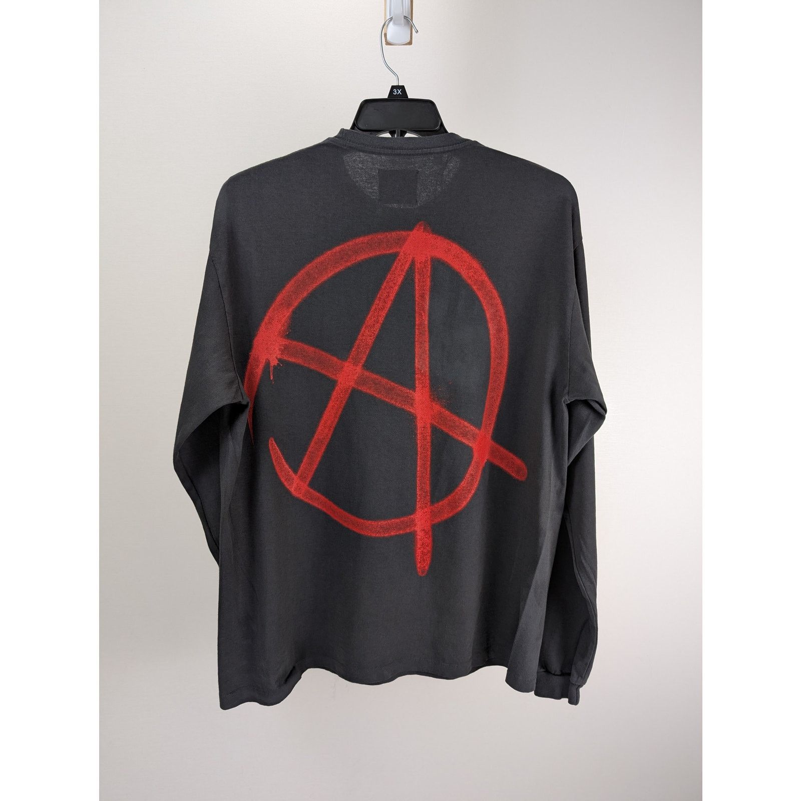 Gallery Dept. o1rshd1 Q:11 / Anarchy Long Sleeve Tee T-Shirt in Black Size US XL / EU 56 / 4 - 1 Thumbnail