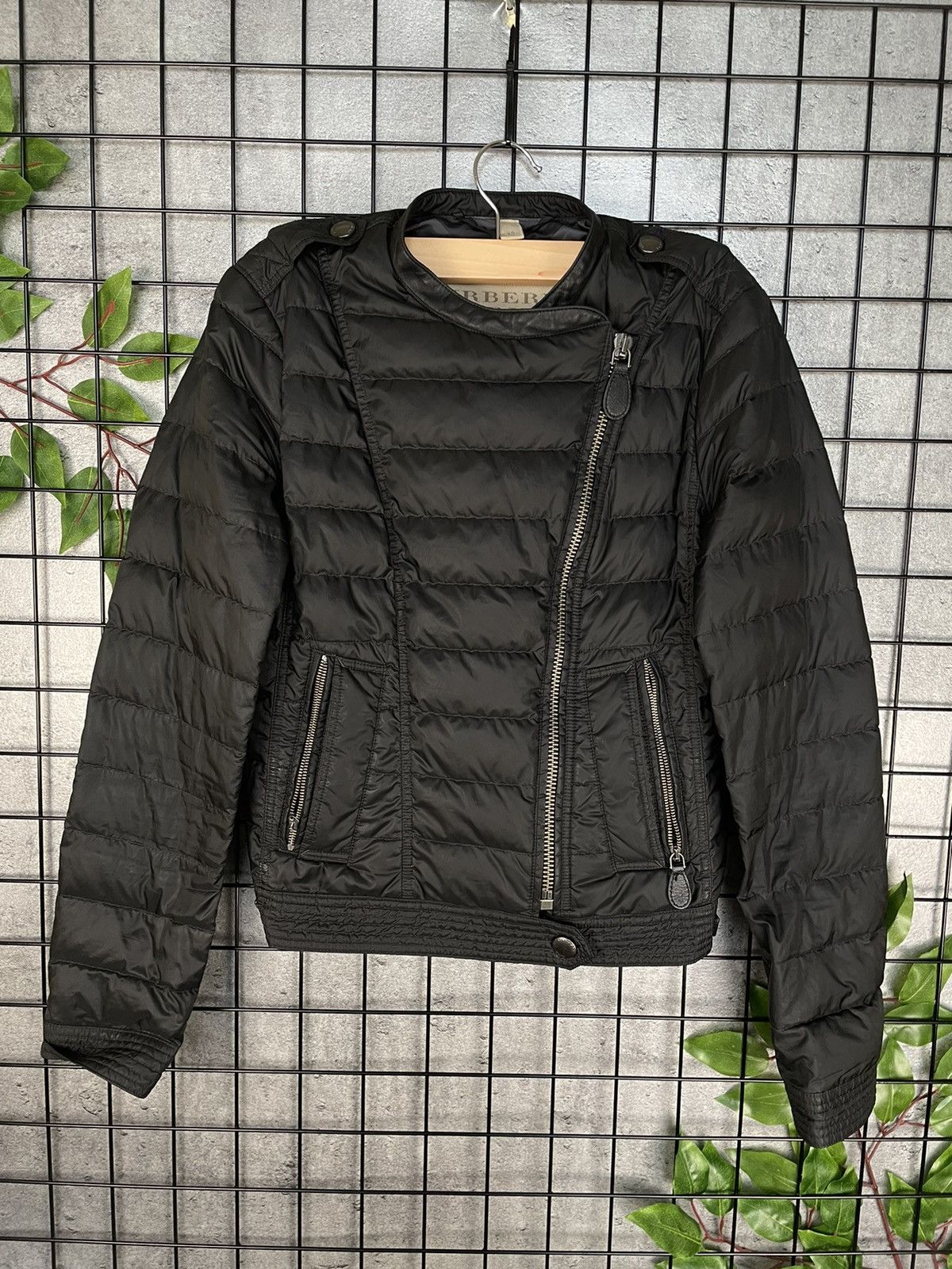 image of Burberry Brit Black Puffer Down Women Jacket Xs