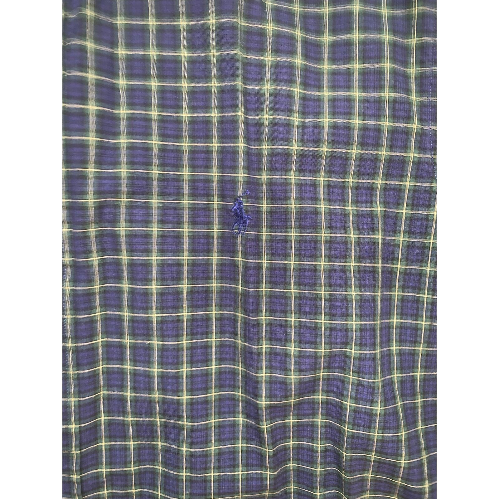 Ralph Lauren Ralph Lauren Custom Fit Shirt XL Navy Green Check 17.5 Size US XL / EU 56 / 4 - 3 Thumbnail
