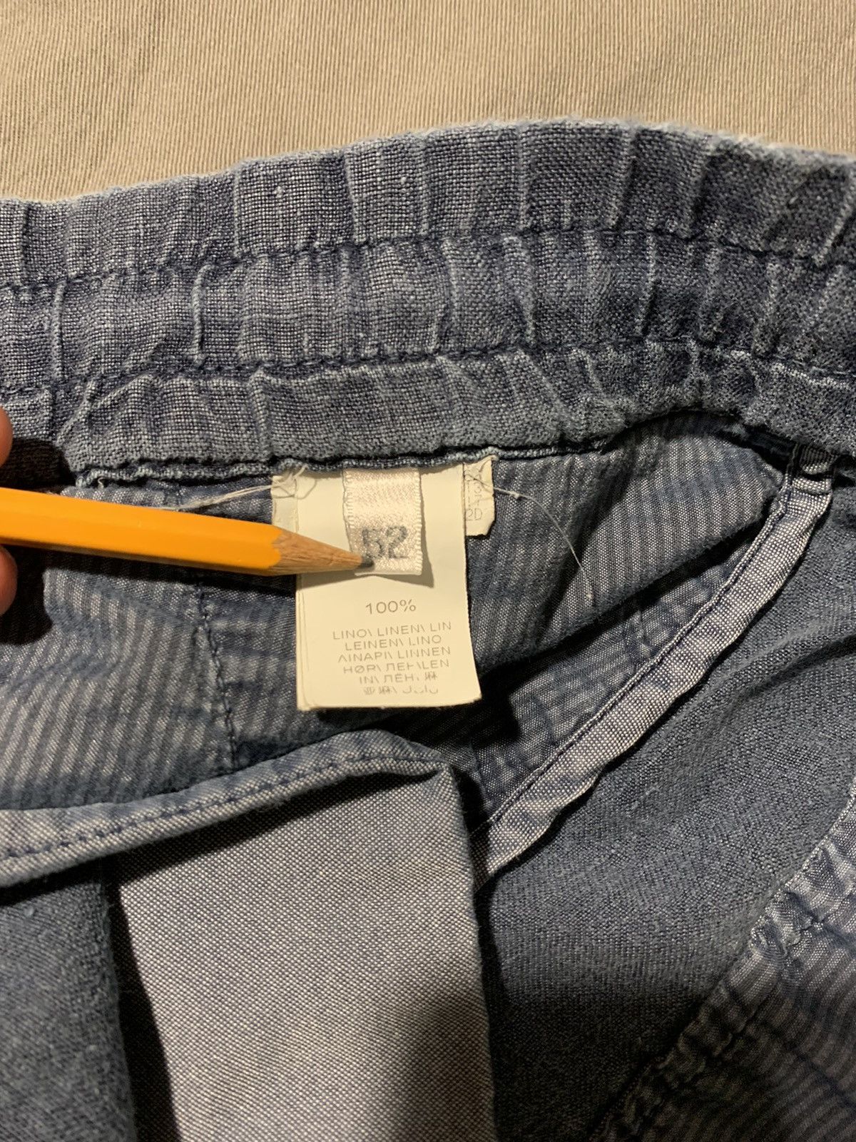Brunello Cucinelli Brunello Cuccinelli Blue Linen Shorts Size US 35 - 5 Thumbnail