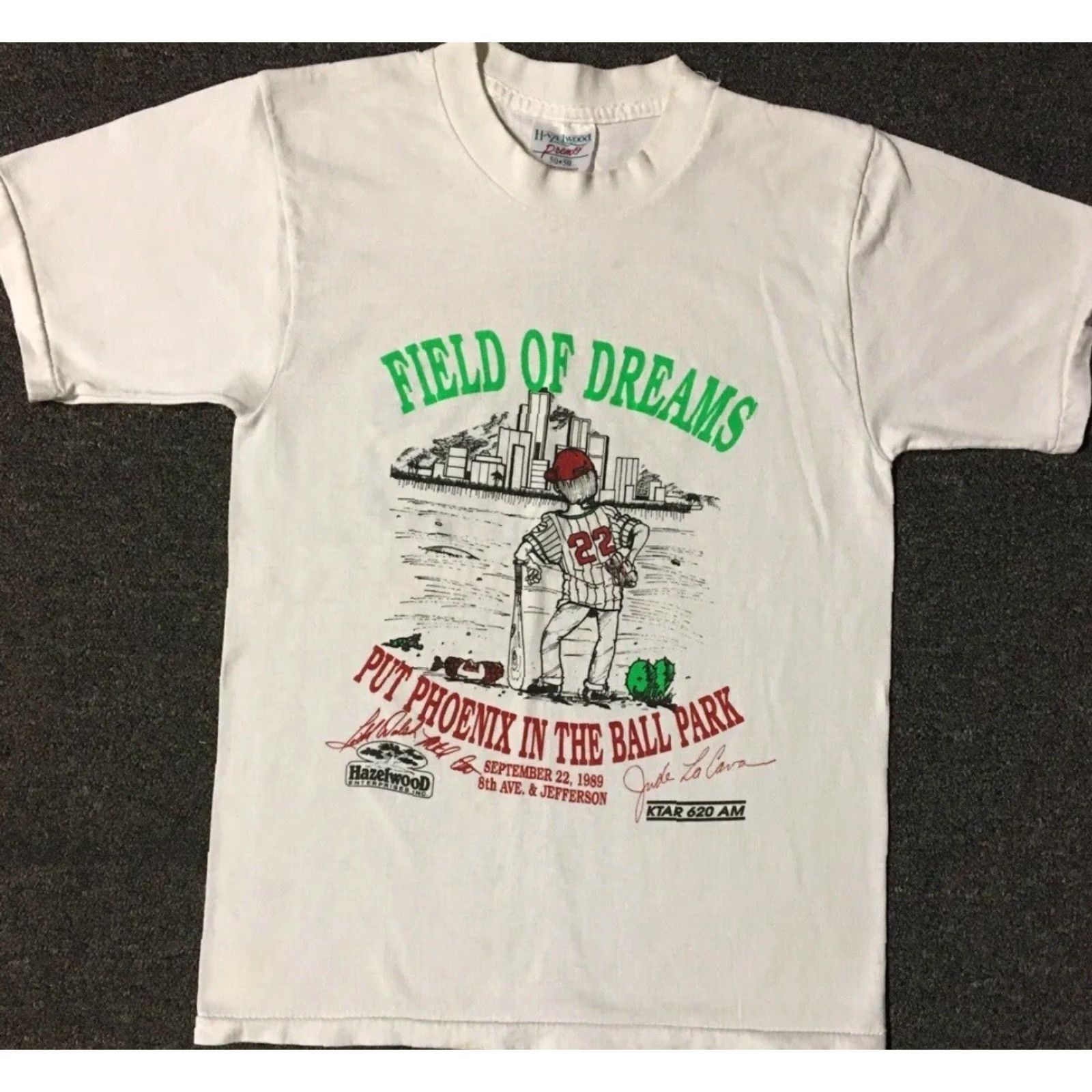 Vintage Vtg 80s Give Phoenix A Ball Park Faded Shirt XS USA Arizona Baseball Grunge 90s Size US XS / EU 42 / 0 - 2 Thumbnail