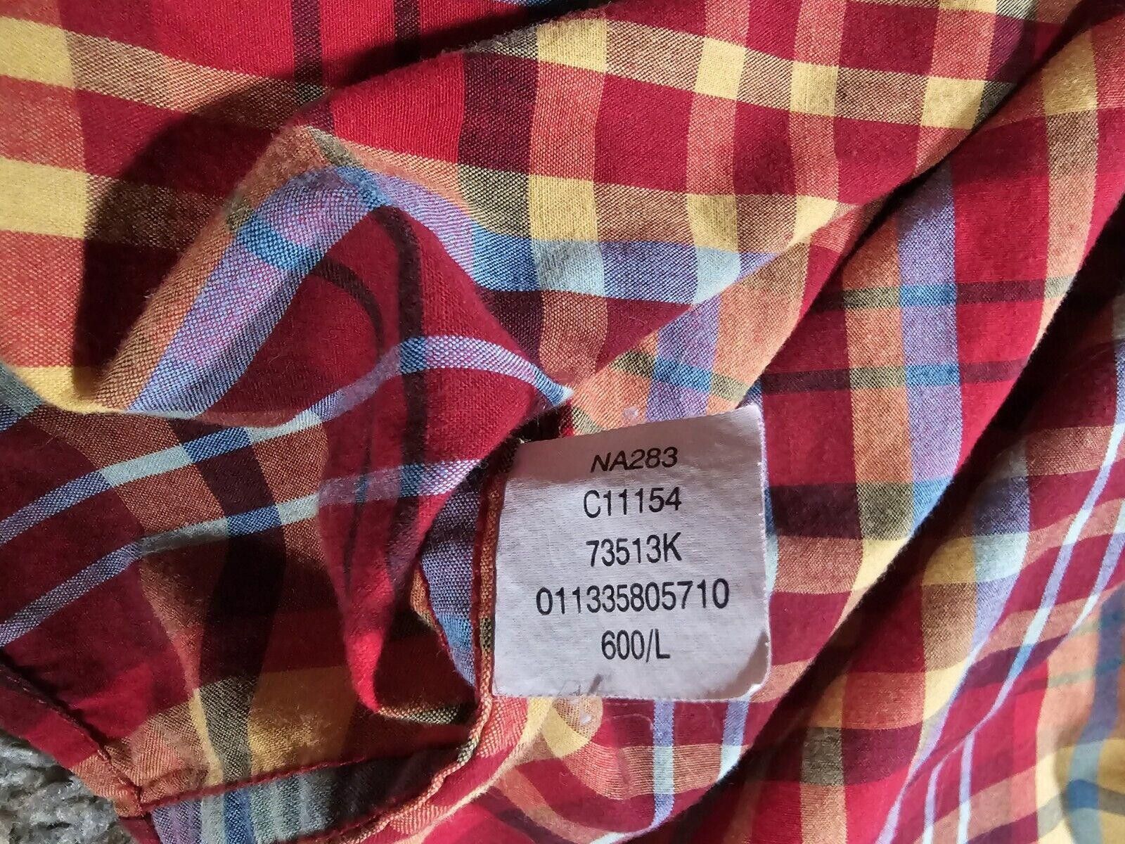 Chaps Chaps Easy Care Mens XL Red Plaid Button Down Long Sleeve Size US XL / EU 56 / 4 - 8 Thumbnail