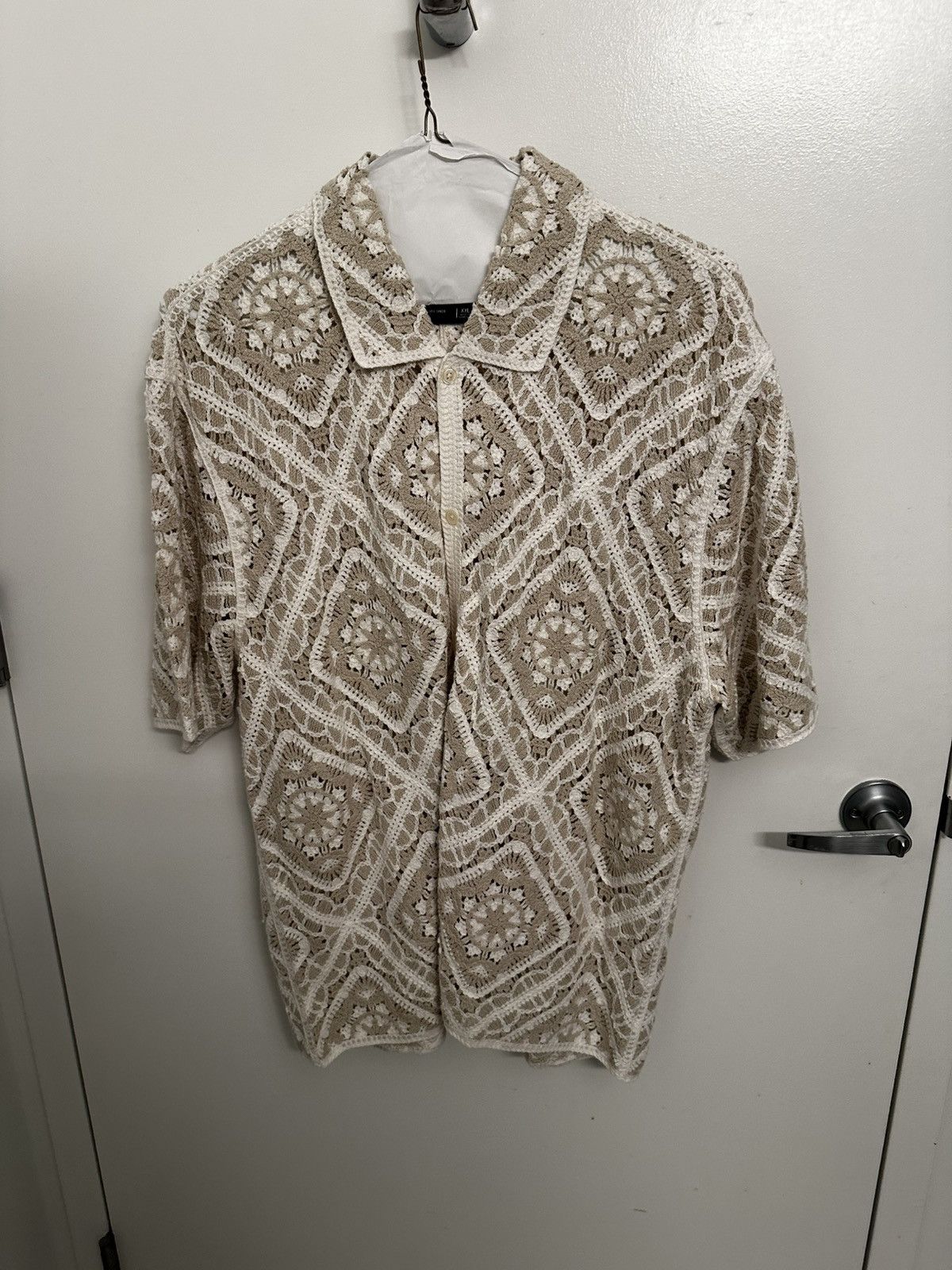 Abercrombie & Fitch Abercrombie Crochet Button-Up Size US XXL / EU 58 / 5 - 1 Thumbnail