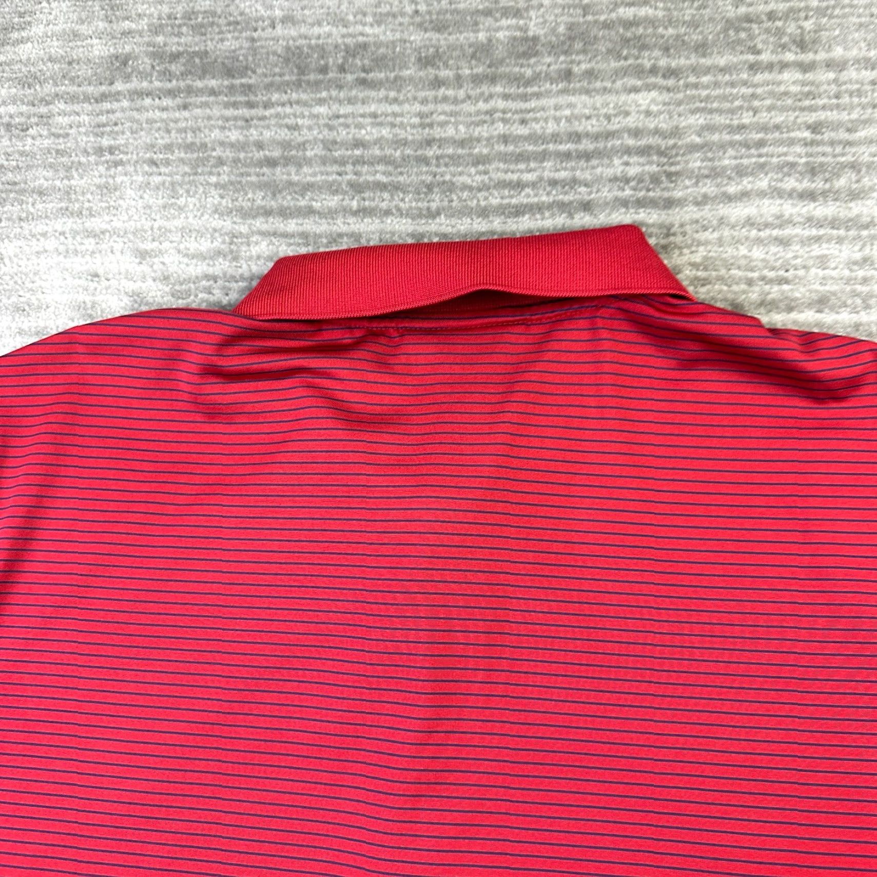 Vintage Masters Polo Shirt Mens L Red Striped Golf Performance Augusta National Adjustable Collar Short Sleeve Polo Size US L / EU 52-54 / 3 - 5 Thumbnail