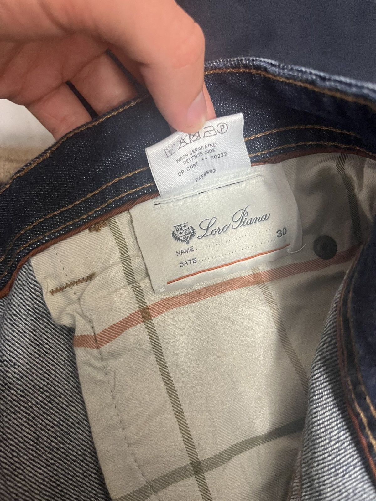 Loro Piana Loro Piana navy jeans w30 Size US 30 / EU 46 - 5 Thumbnail