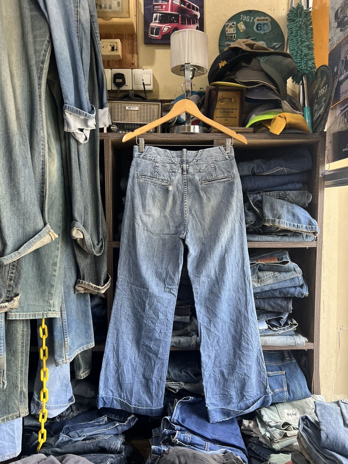 Ralph Lauren 🔥Ralph Lauren Wide Leg Denim Size 28" / US 6 / IT 42 - 3 Thumbnail