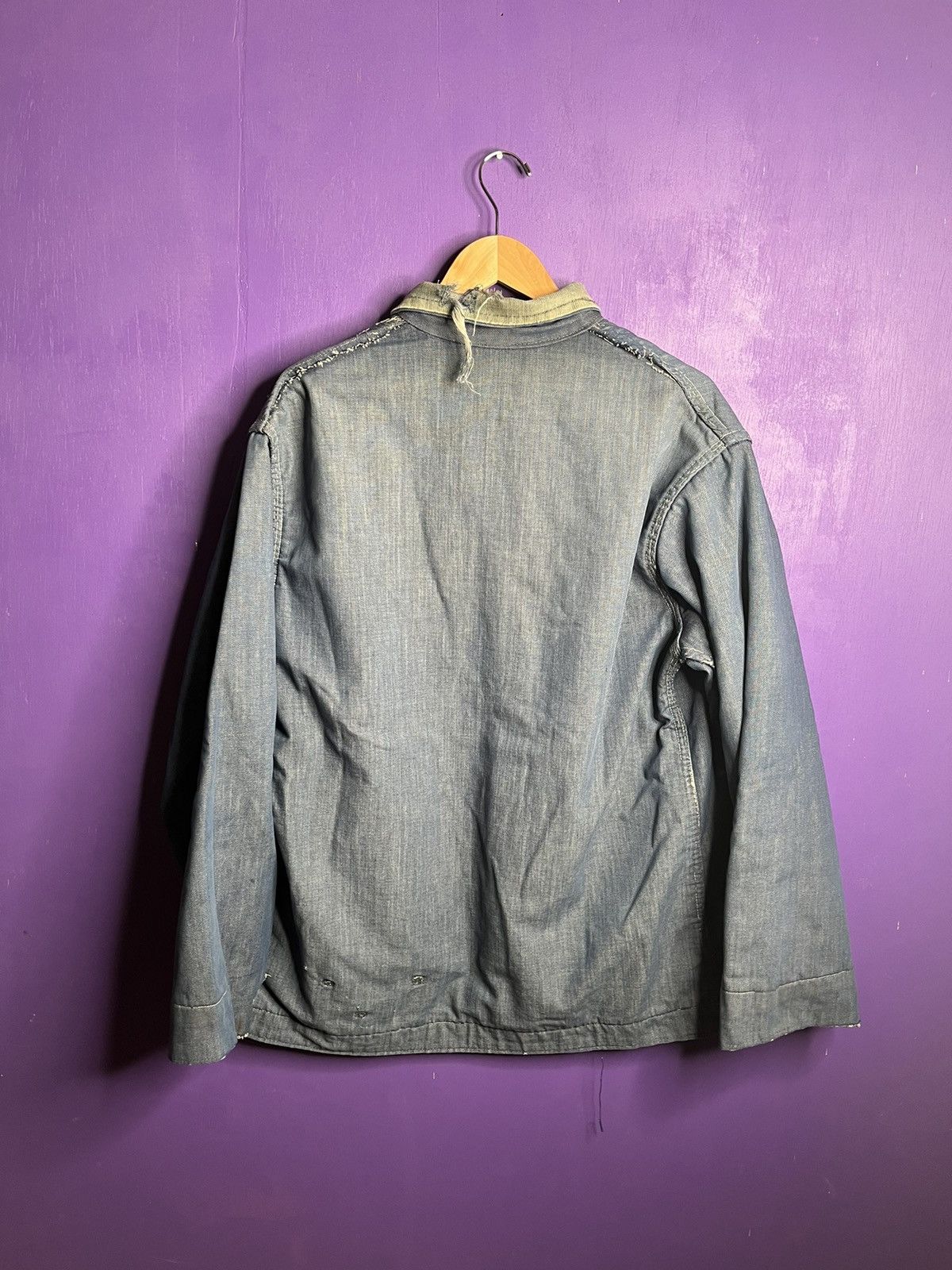 Vintage Vintage 70s Distressed cargo chore jacket Size US L / EU 52-54 / 3 - 2 Thumbnail