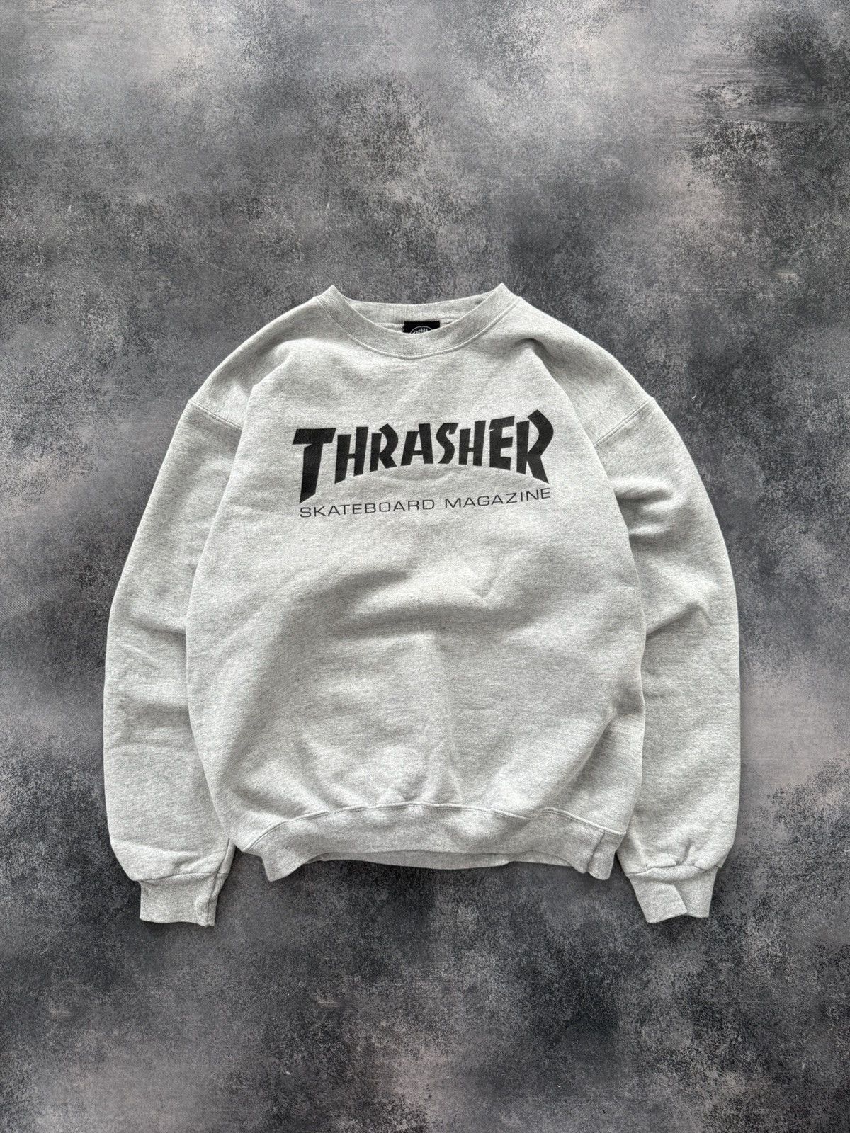 Thrasher Vintage Thrasher Skateboarding Logo Gray Sweatshirt Size US S / EU 44-46 / 1 - 1 Thumbnail