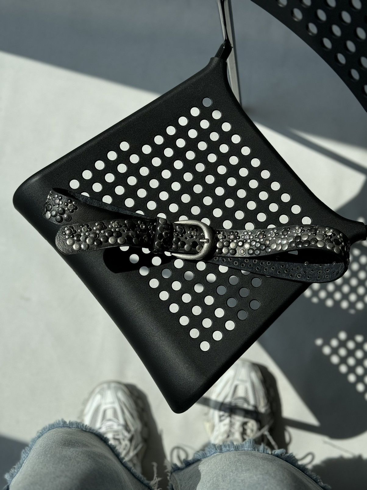 Hysteric Glamour × Japanese Brand Vintage Belts Y2K Rhinestones Punk leather belt Japanese Size ONE SIZE - 6 Thumbnail