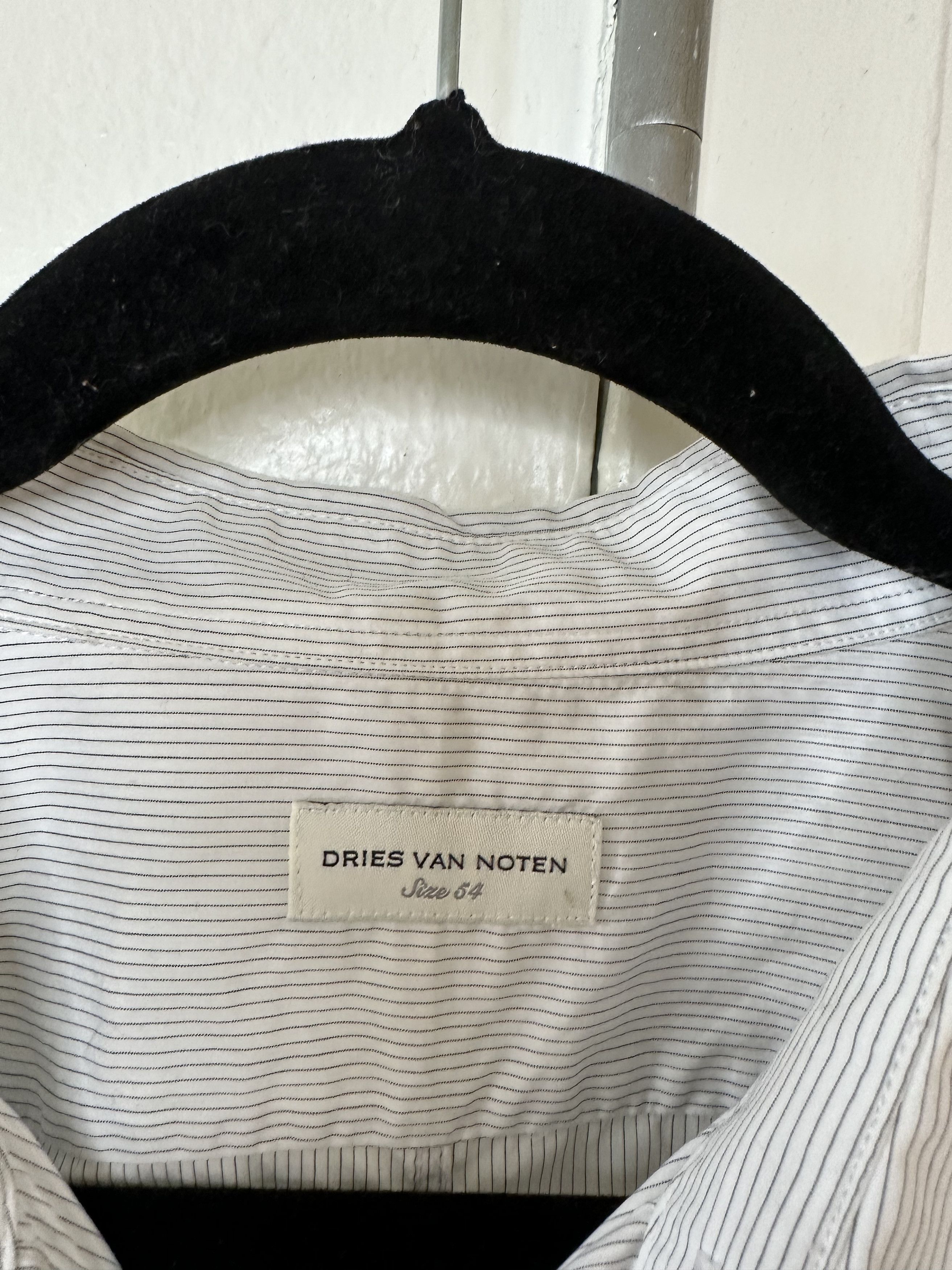 Dries Van Noten Dries Van Noten Pinstriped Button Up Shirt Size US XL / EU 56 / 4 - 3 Thumbnail