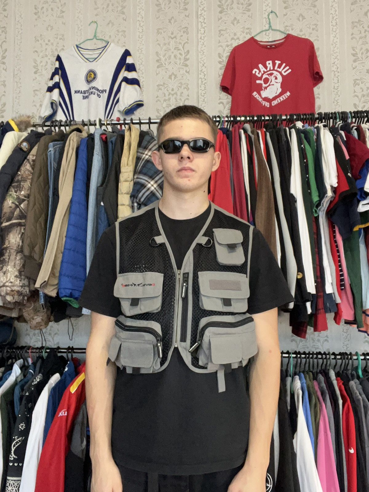 Japanese Brand Vintage Modular tech vest Multi pockets jacket Size US L / EU 52-54 / 3 - 14 Thumbnail