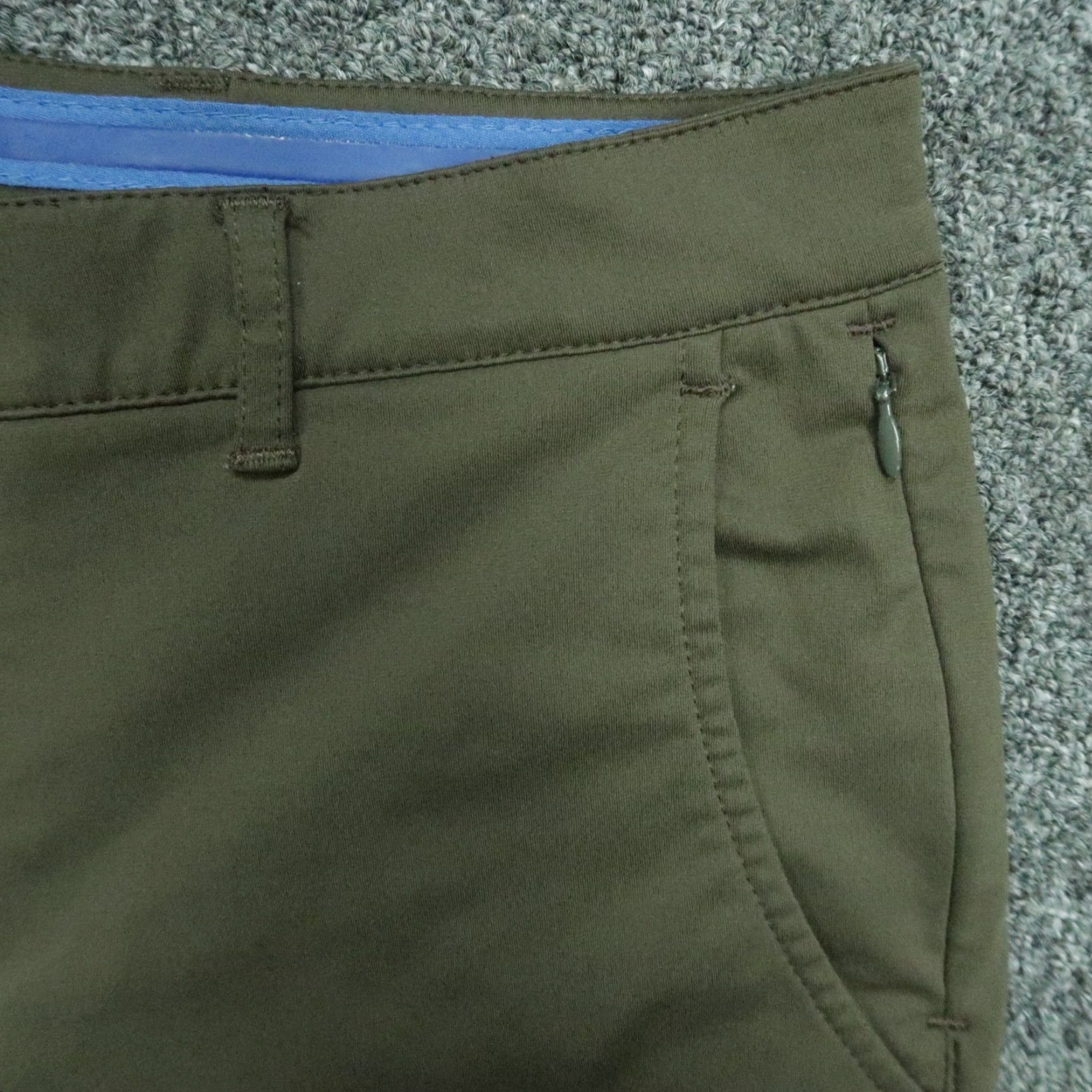 Vintage Twillory Pants Mens 30x29 Green Tailored Fit Performance Stretch Zip Pocket Chino Pants Size US 30 / EU 46 - 3 Thumbnail