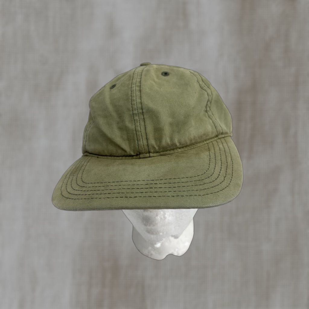 Carhartt VINTAGE Carhartt Strap Hat Hook And Loop Olive Green Missing Patch Baseball Cap Men One Size Adjustable Hats Mens Size ONE SIZE - 1 Thumbnail