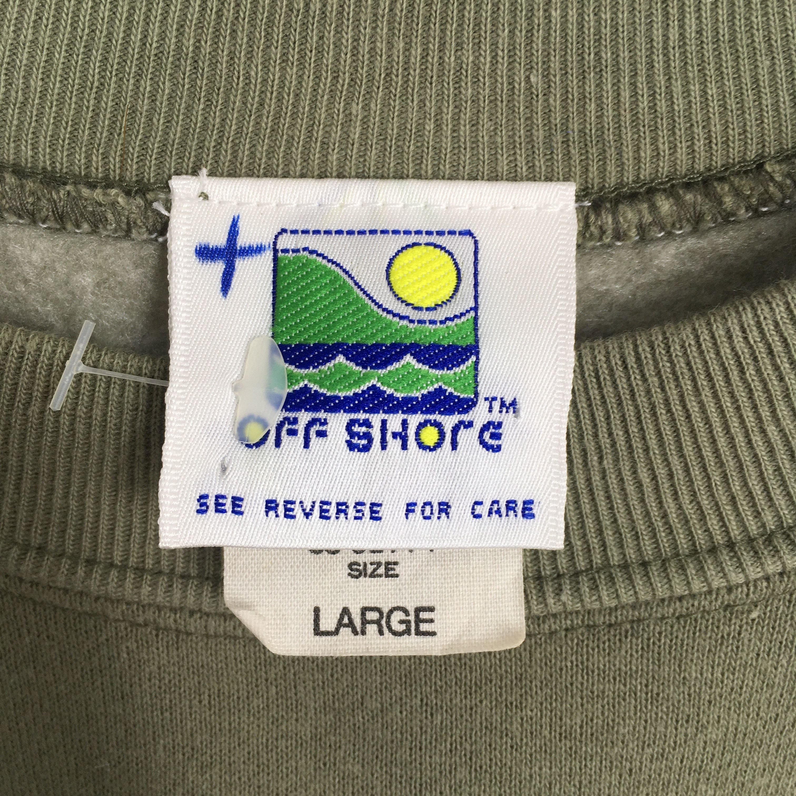 Rip Curl Vintage 90s Offshore Sport USA Green Sweatshirt Large Size US L / EU 52-54 / 3 - 5 Thumbnail