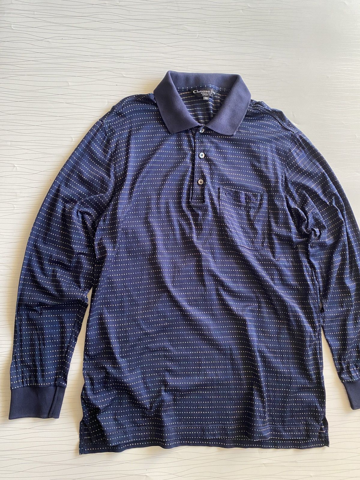 Christian Dior Monsieur Vintage Christian Dior Long Sleeve Polo Tee Size US L / EU 52-54 / 3 - 2 Thumbnail