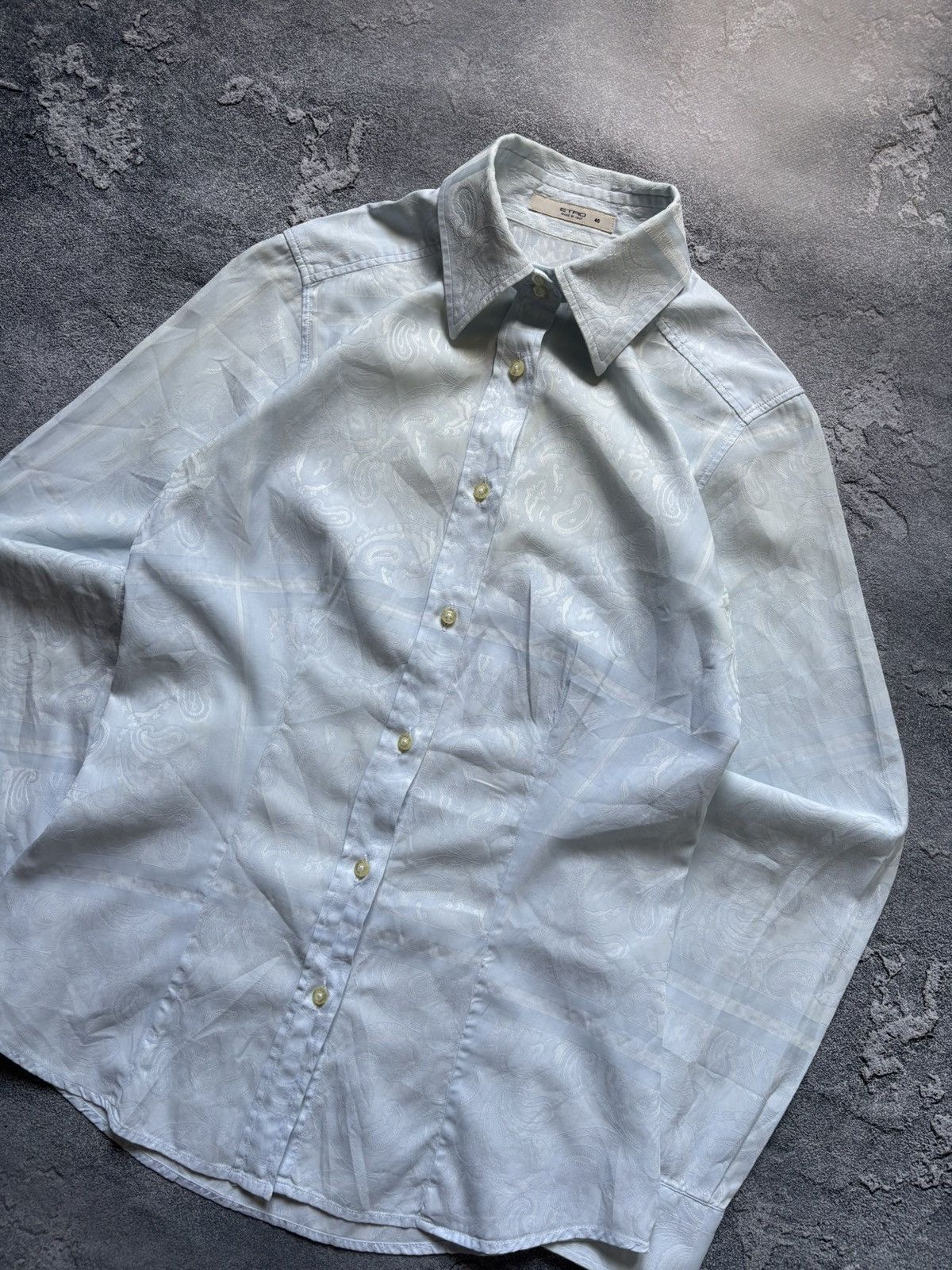 Etro Vintage Etro Luxury Pattern Shirt Button Up Size S / US 4 / IT 40 - 3 Thumbnail