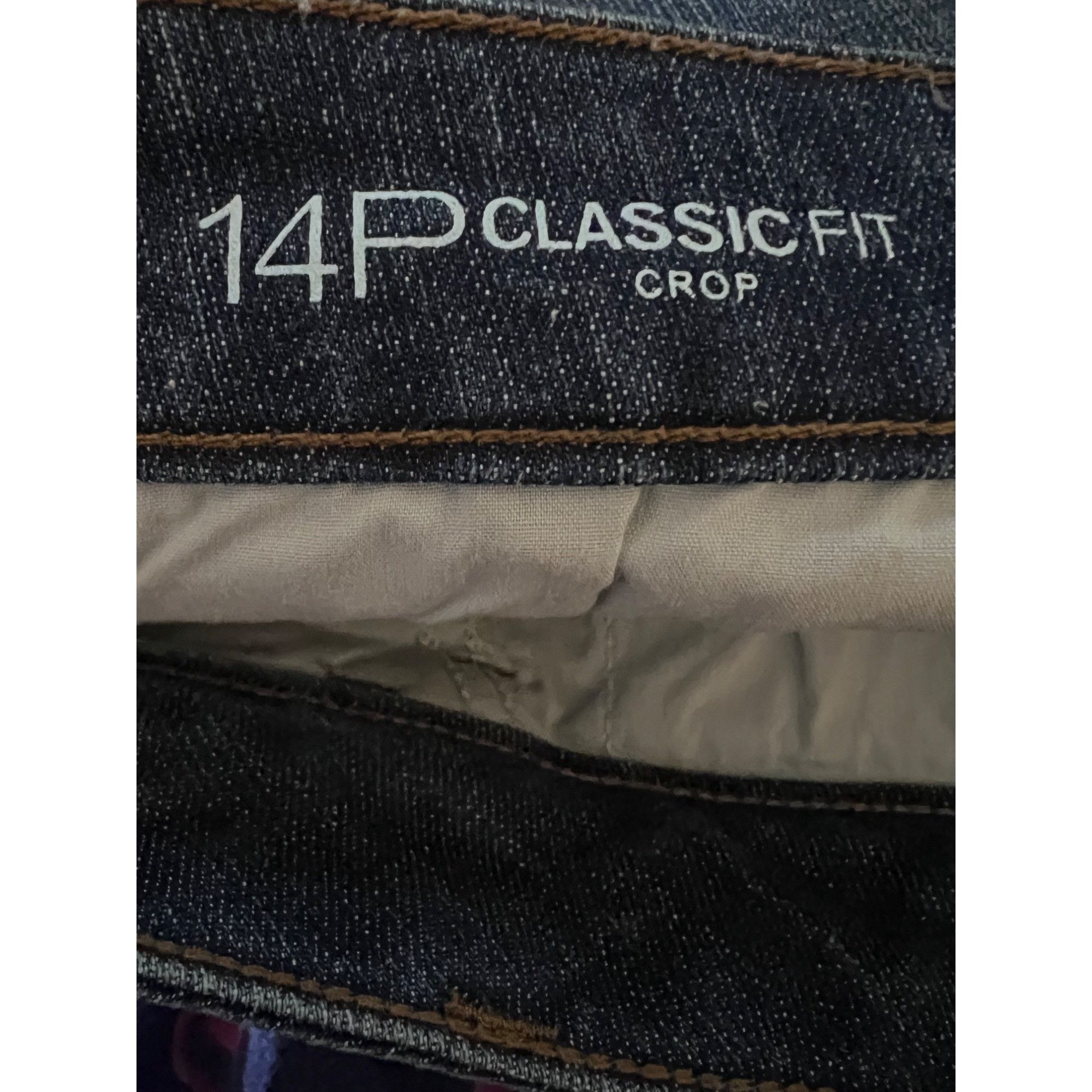 Vintage Liz Claiborne Womens Classic Fit Crop Blue Denim Jeans Plus Size 34" / US 12 / IT 48 - 6 Thumbnail