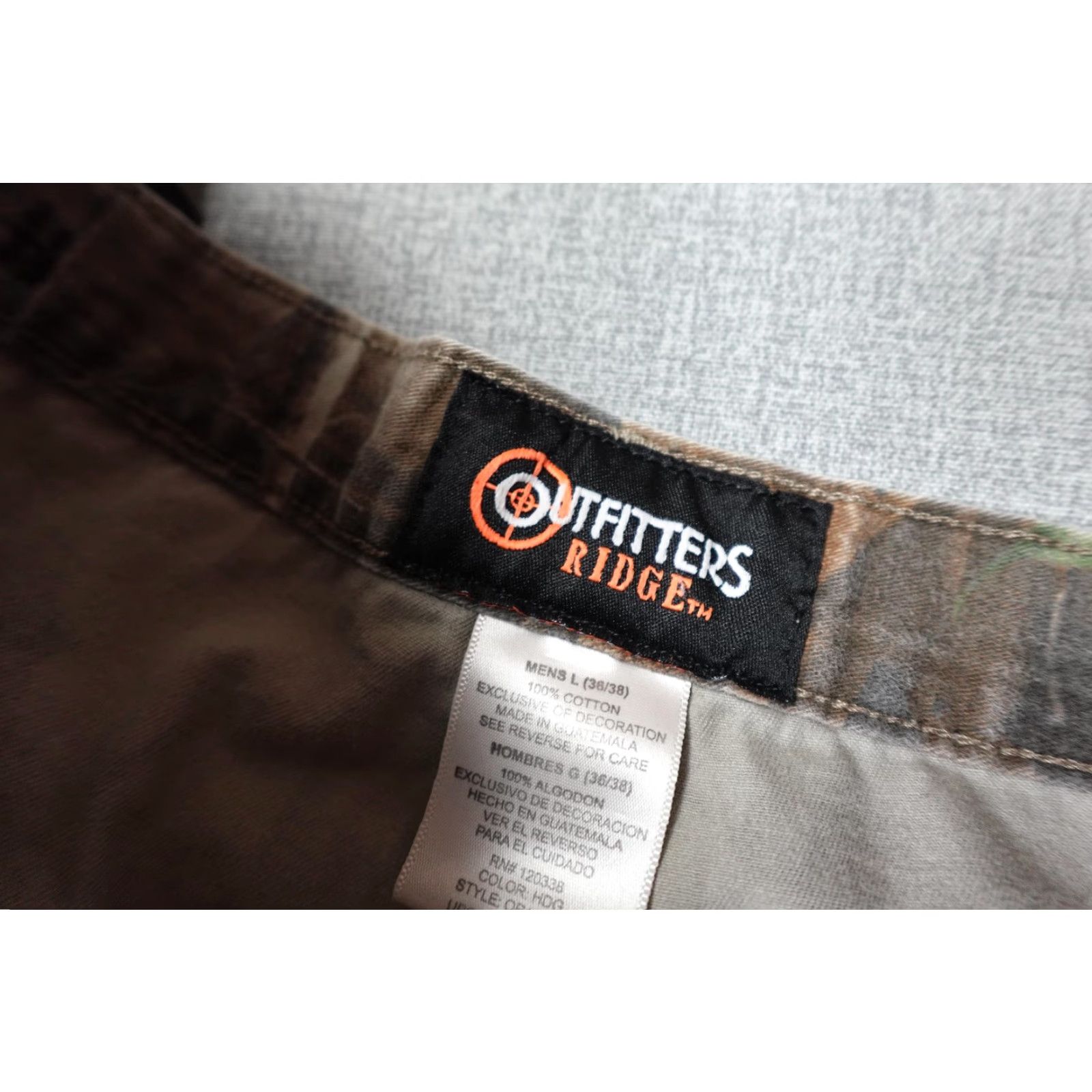 Vintage VINTAGE Outfitters Ridge Camo Cargo Pants Mens 38x30 Cargo Pants Men 38x30 Green Camouflage Pockets Waist 38 Size US 33 - 7 Thumbnail