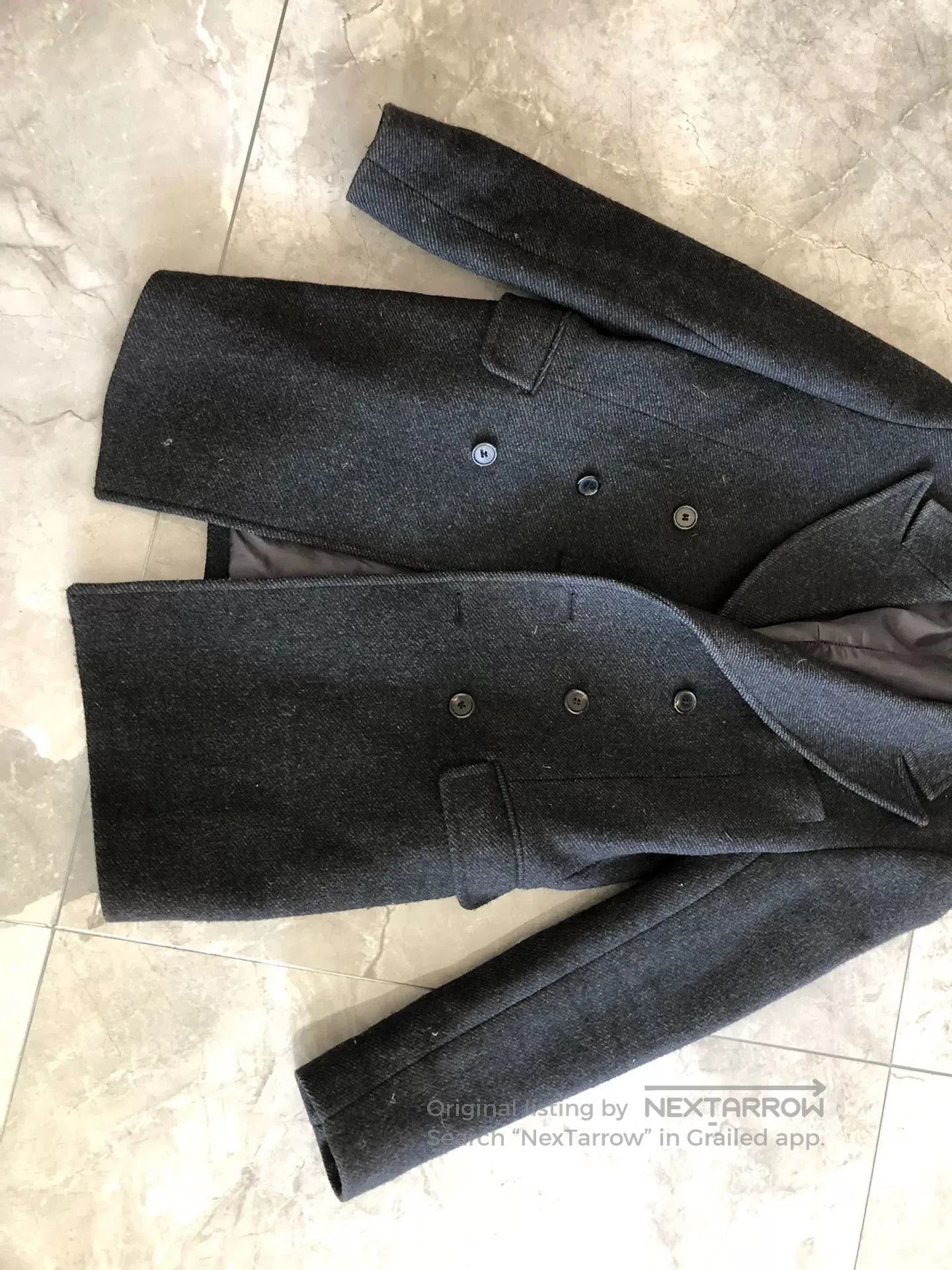 Japanese Brand GoldGoose Men's Thick Wool Coat. Size US M / EU 48-50 / 2 - 4 Thumbnail