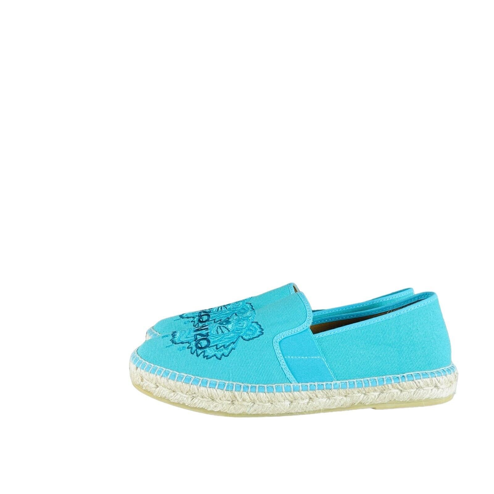 Kenzo Kenzo Logo Mint Tiger Canvas Espadrilles Size US 8 / EU 41 - 3 Thumbnail