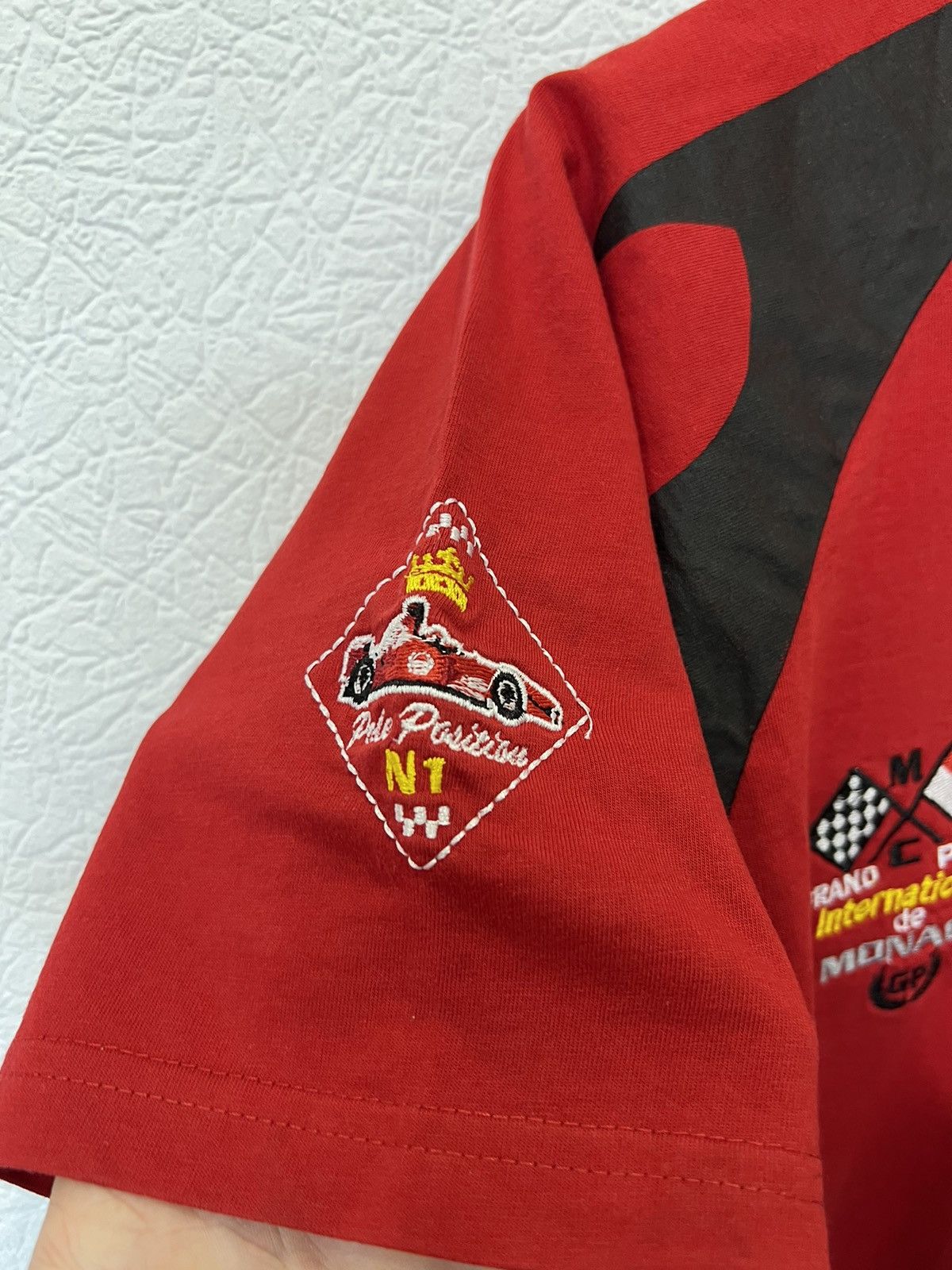 Club Monaco × Vintage Vintage Monaco Grand Prix Racing Red T Shirt Tee Size US S / EU 44-46 / 1 - 5 Thumbnail