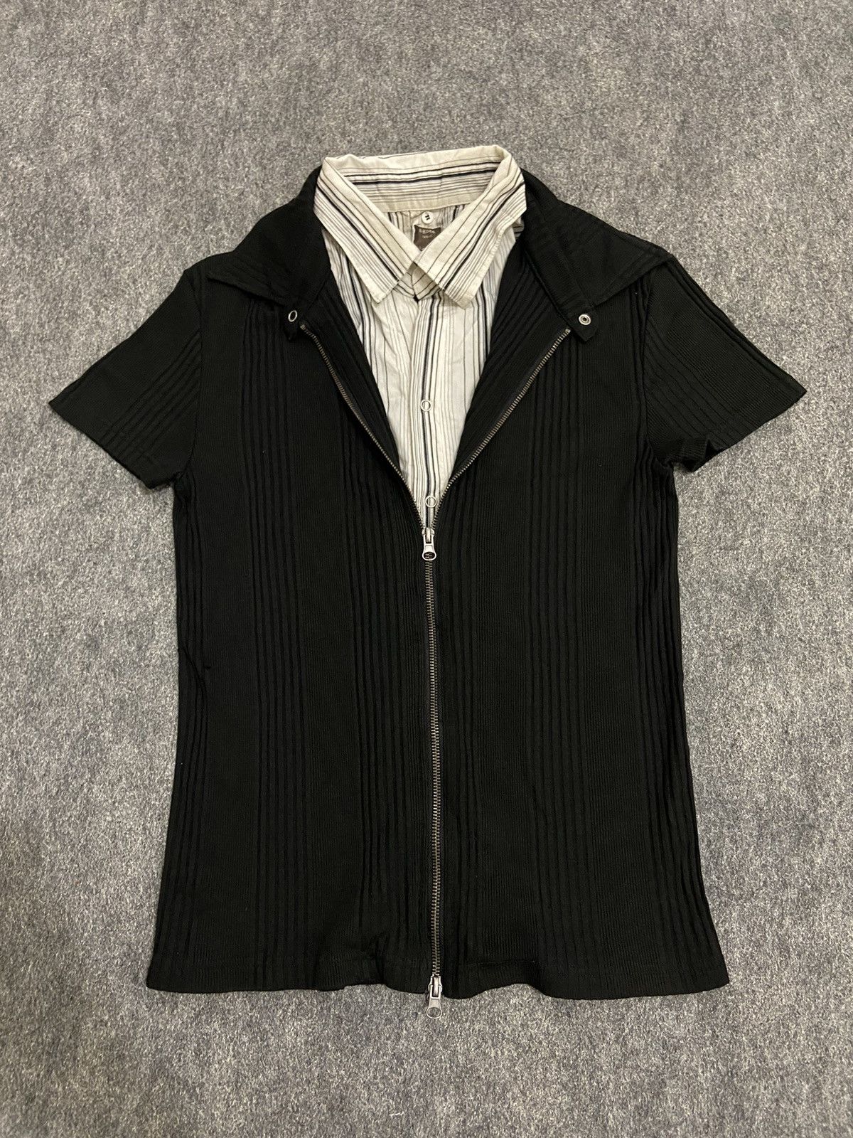 Le Grande Bleu (L.G.B.) agate t-shirt knite waffle shirt ghotic doubel layer Size S / US 4 / IT 40 - 1 Thumbnail
