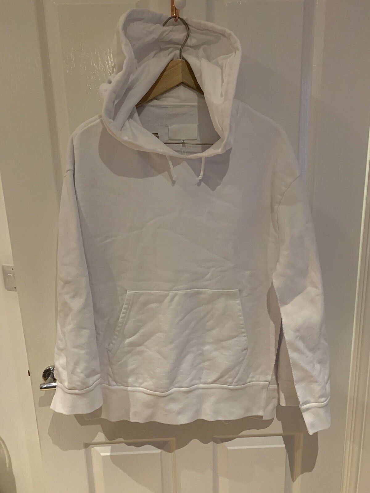 Maison Margiela MAISON MARTIN MARGIELA White Cape Raw Frayed Hoodie Size US XS / EU 42 / 0 - 2 Thumbnail