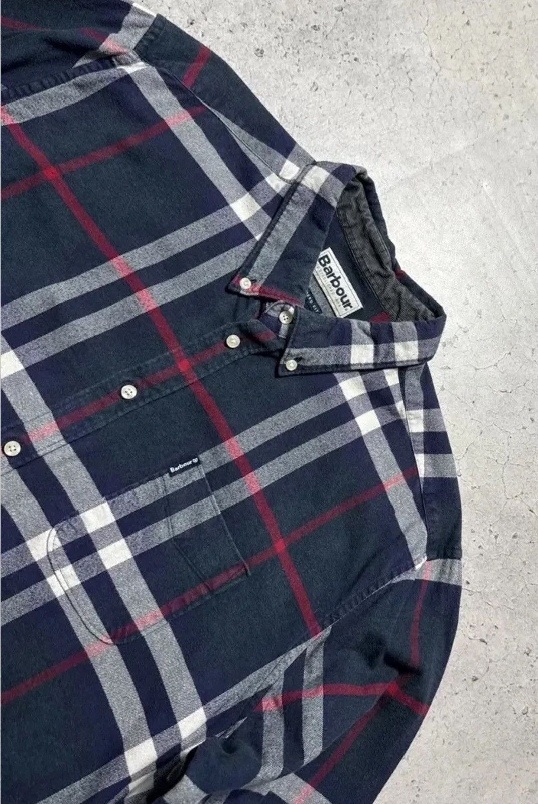 Barbour Barbour Checked Flannel Button Up Shirt Jacket Size XXI Size US XXL / EU 58 / 5 - 3 Thumbnail