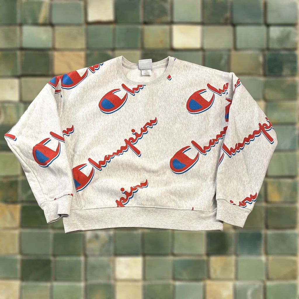 Champion Champion Reverse Weave Sweatshirt Crewneck XL Men Gray Blue Reversible Pullover Green Size US XL / EU 56 / 4 - 1 Thumbnail