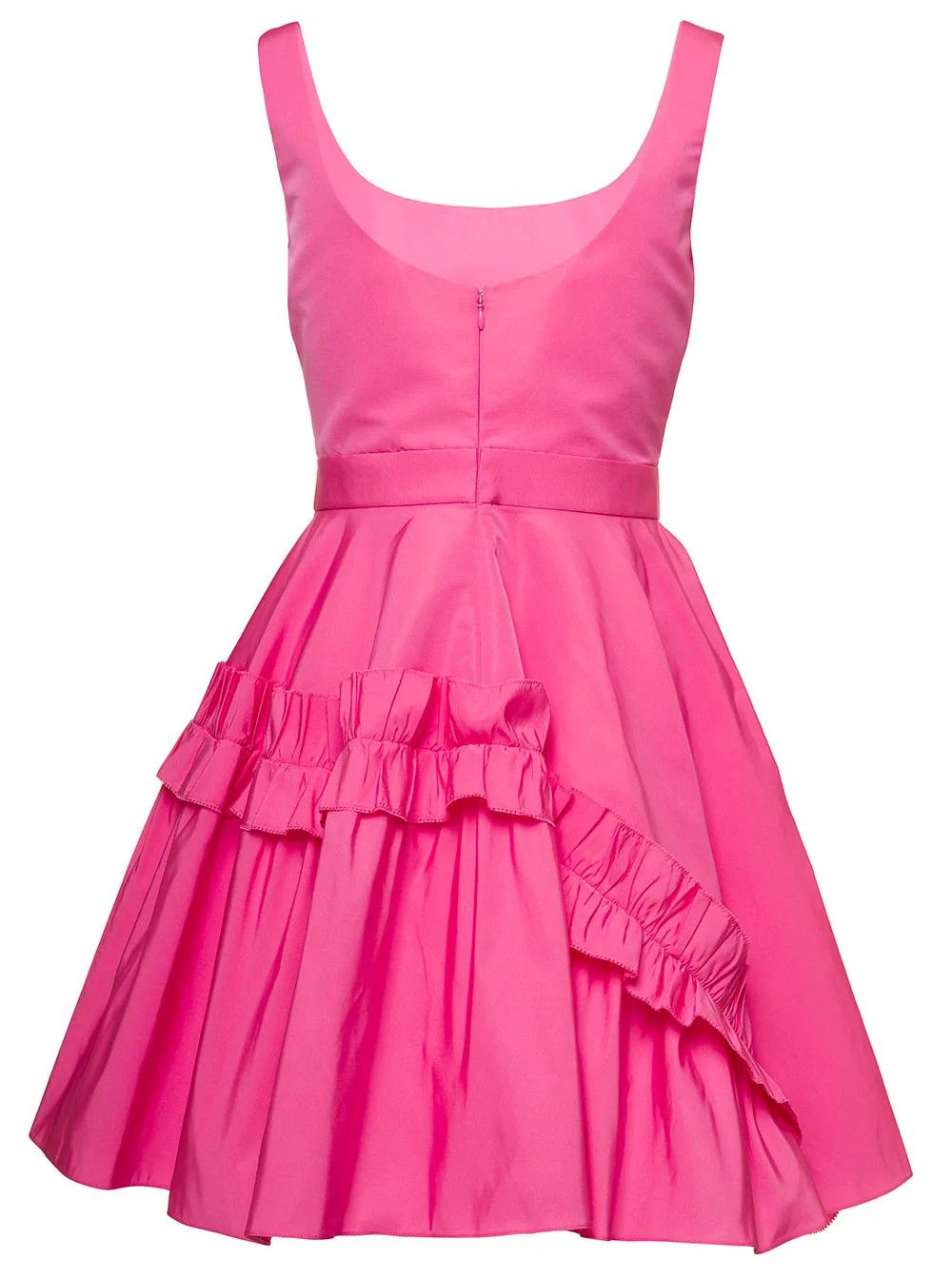 Alexander McQueen o1y0225 Mini Dress in Fuchsia Size S / US 4 / IT 40 - 2 Thumbnail