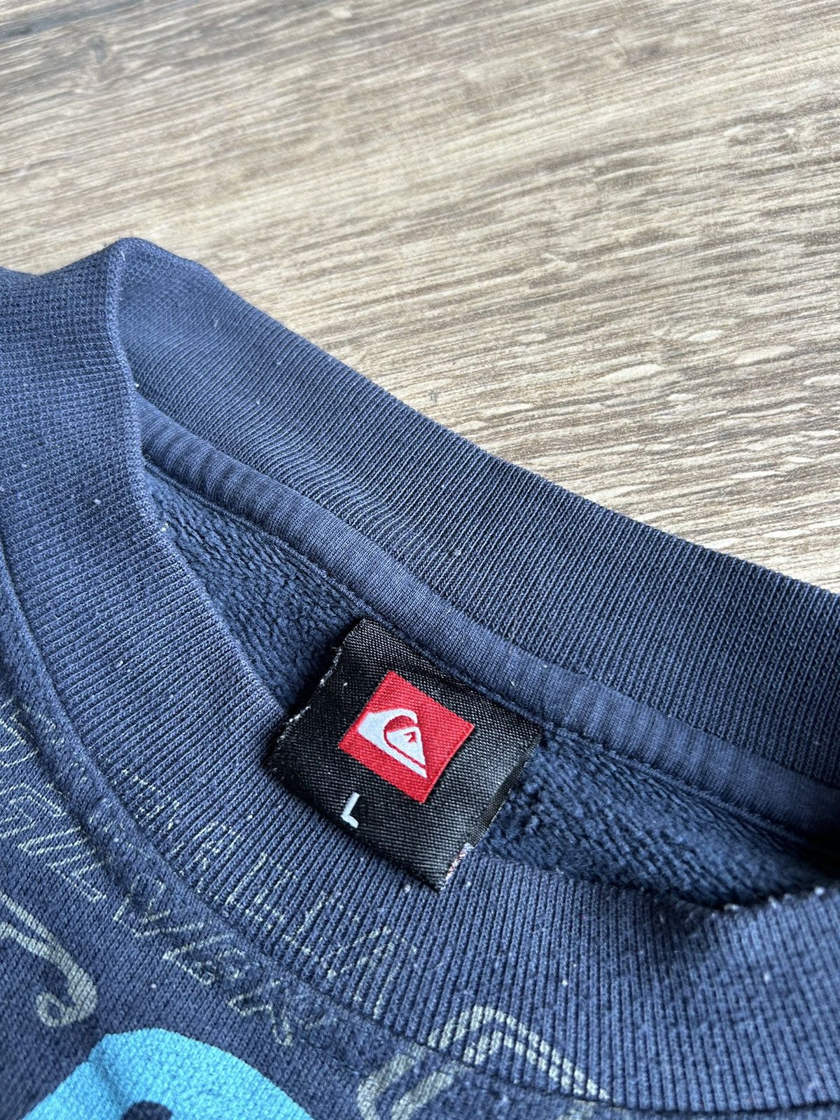 Quicksilver × Vintage Vintage Quicksilver big logo sweatshirt Mens y2k surf style Size US L / EU 52-54 / 3 - 3 Thumbnail