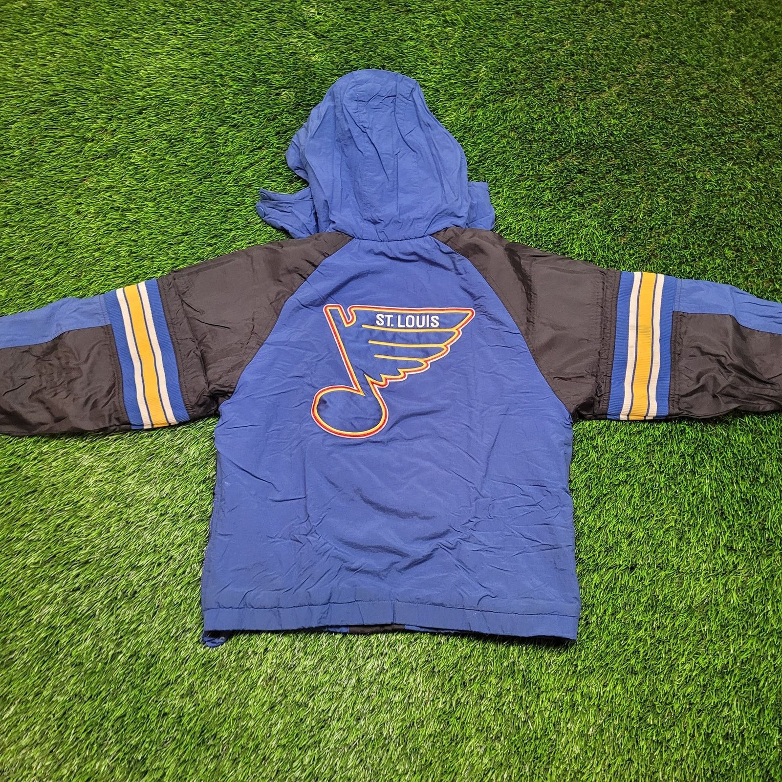 Starter VTG Starter St. Louis Blues Anorak Jacket Womens S Cropped Size S / US 4 / IT 40 - 6 Thumbnail