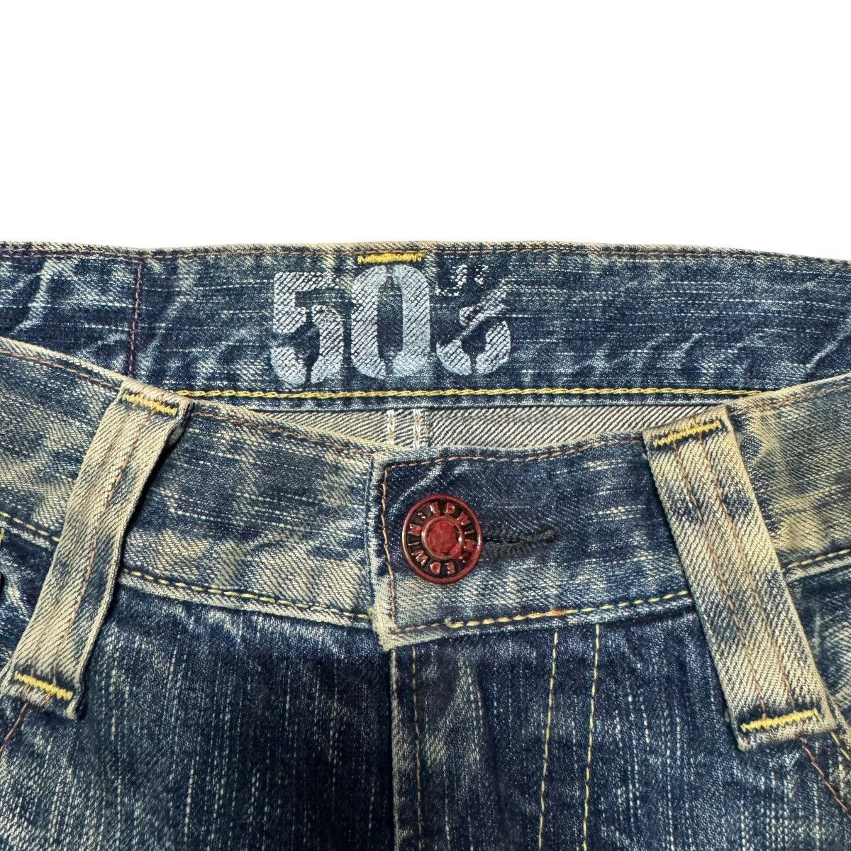 Edwin Vintage Edwin 503 Mudwash Denim Distressed Jeans Size US 31 - 6 Thumbnail