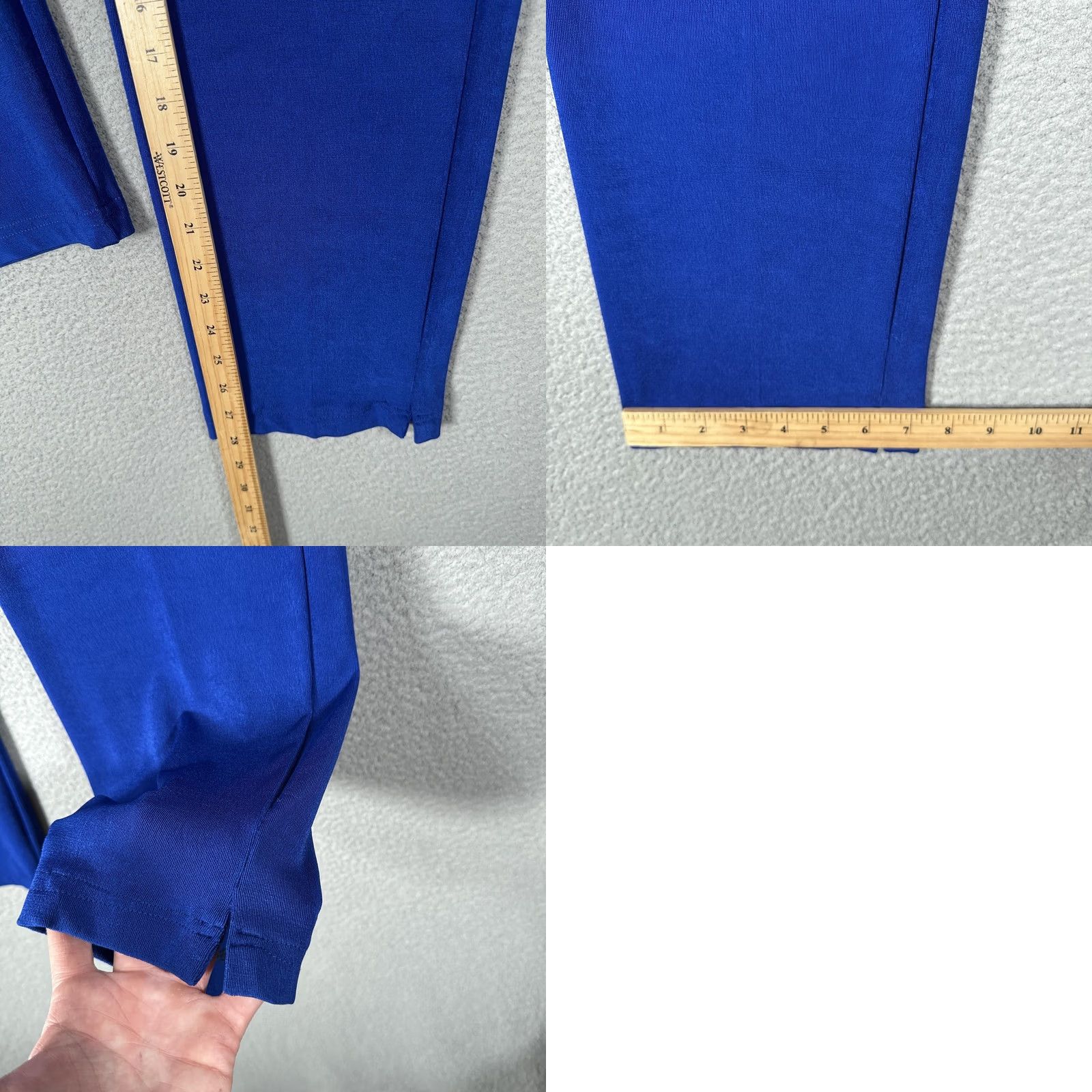 Vintage Chico's Travelers Pants Jersey Pull On Blue 1 Regular Womens Size XS / US 0-2 / IT 36-38 - 8 Thumbnail