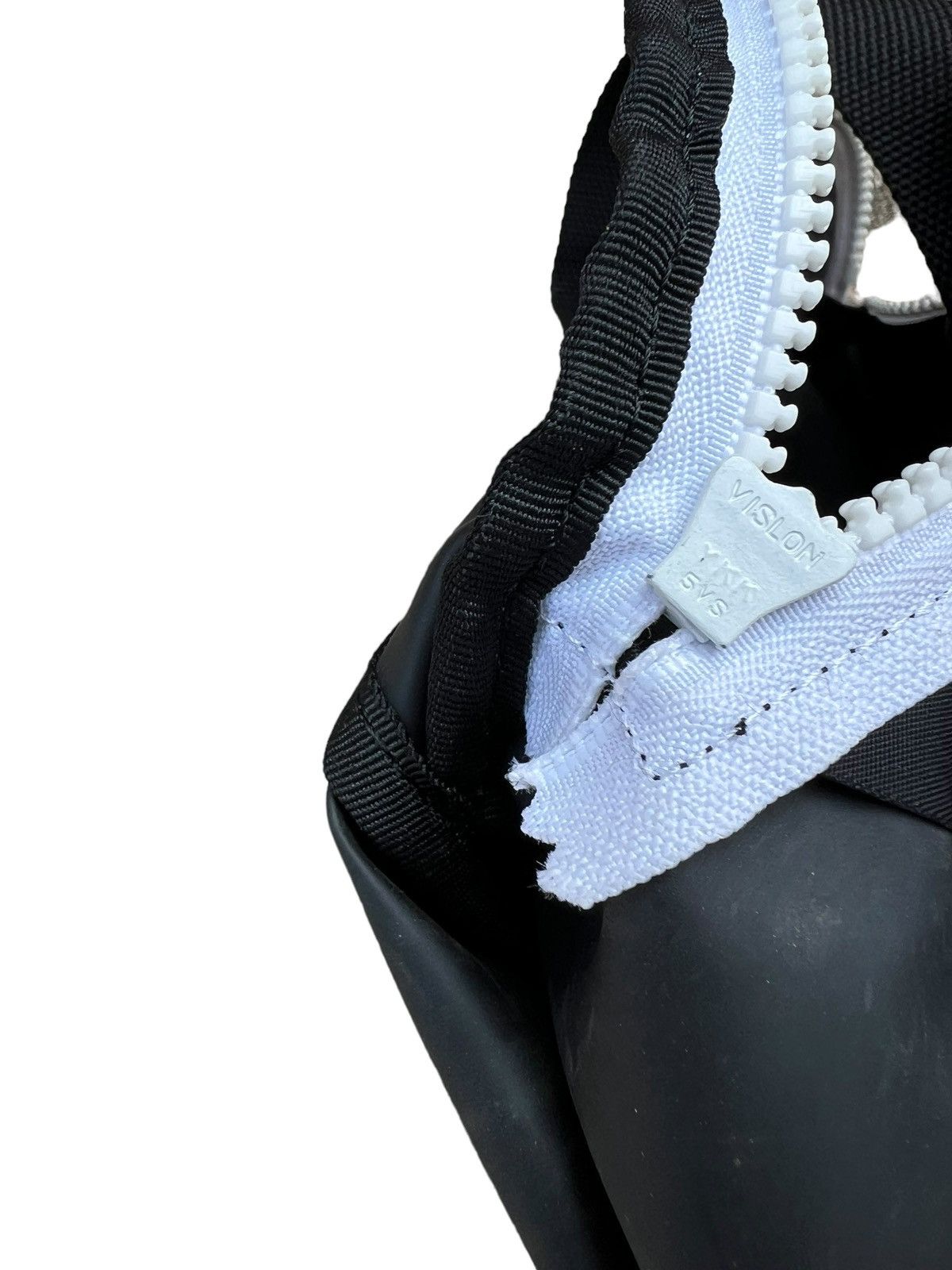 Courreges Vintage 90s Courreges Paris Two Tone Cargo Waist Bag Size 34 - 25 Thumbnail