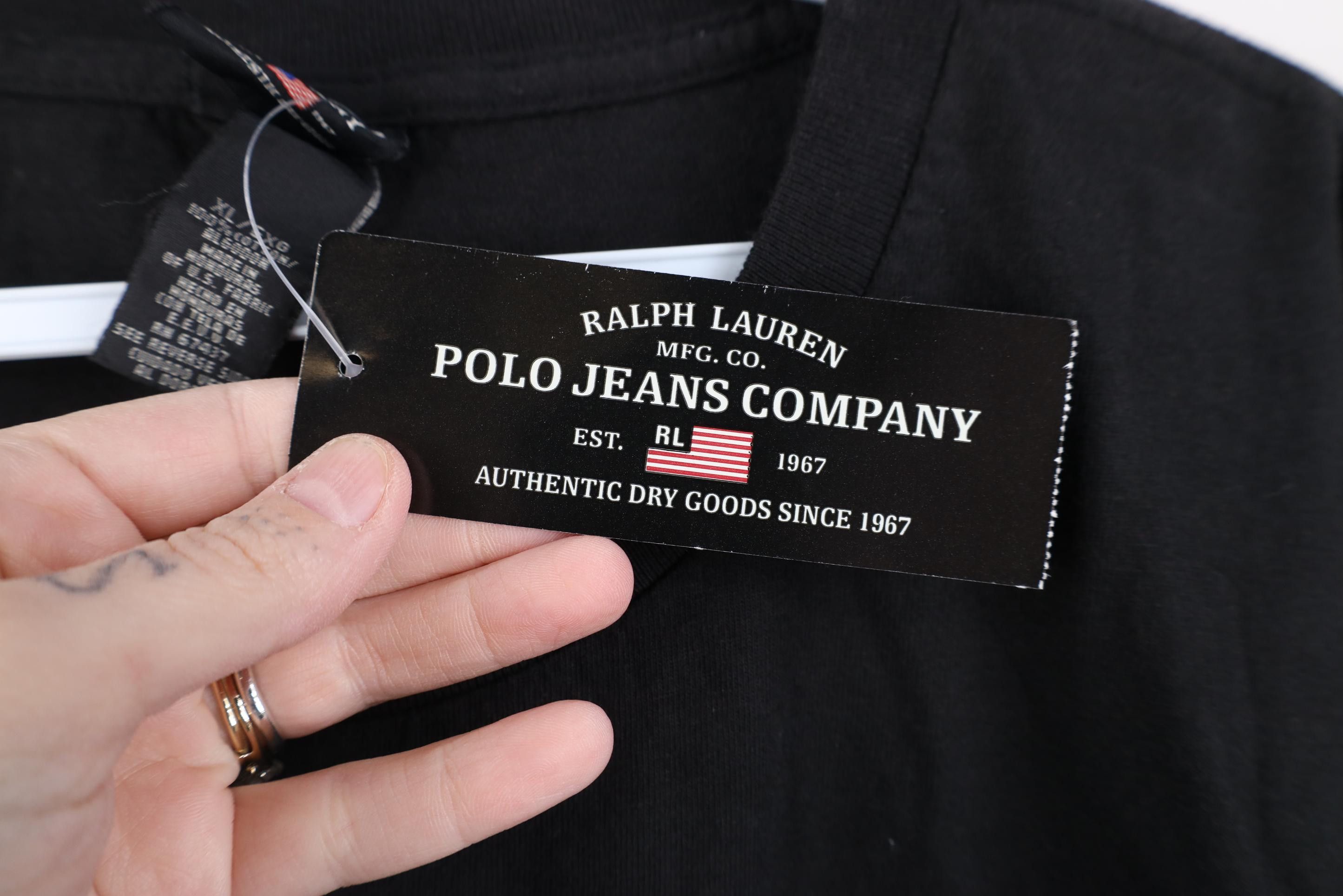 Polo Ralph Lauren Deadstock Vintage 90s Ralph Lauren Monogram T-Shirt Cotton Size US XL / EU 56 / 4 - 6 Thumbnail