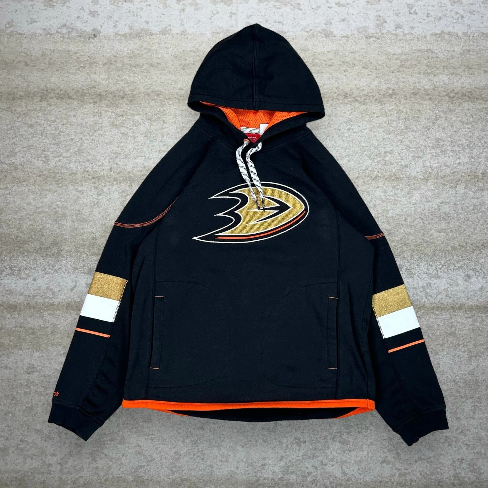 Reebok Vintage Y2K Reebok Anaheim Ducks Hoodie Men L Black Pullover Size US L / EU 52-54 / 3 - 1 Thumbnail