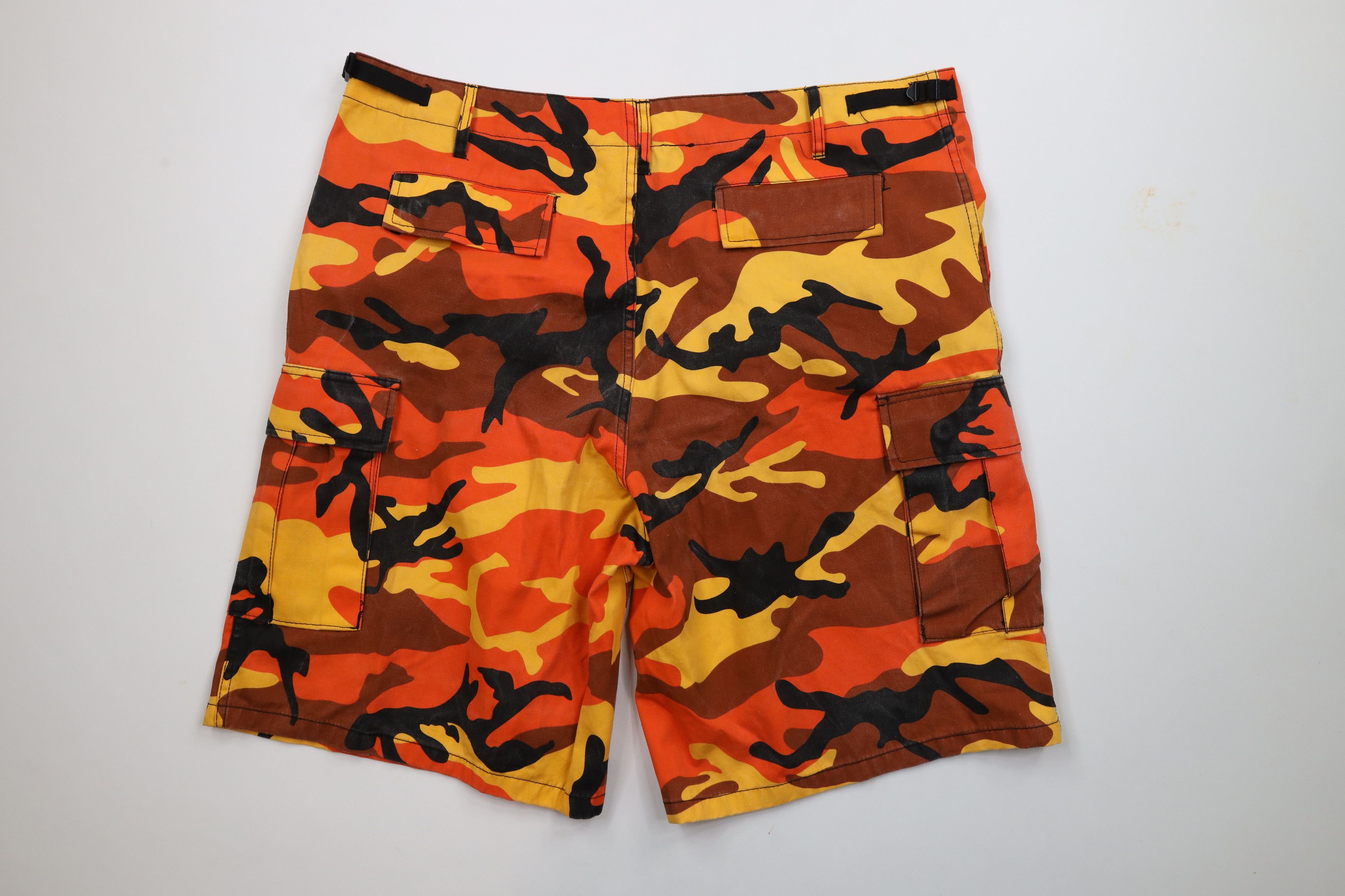 Rothco × Vintage Vintage Rothco Military BDU Camouflage Cargo Shorts Orange Size US 36 / EU 52 - 11 Thumbnail