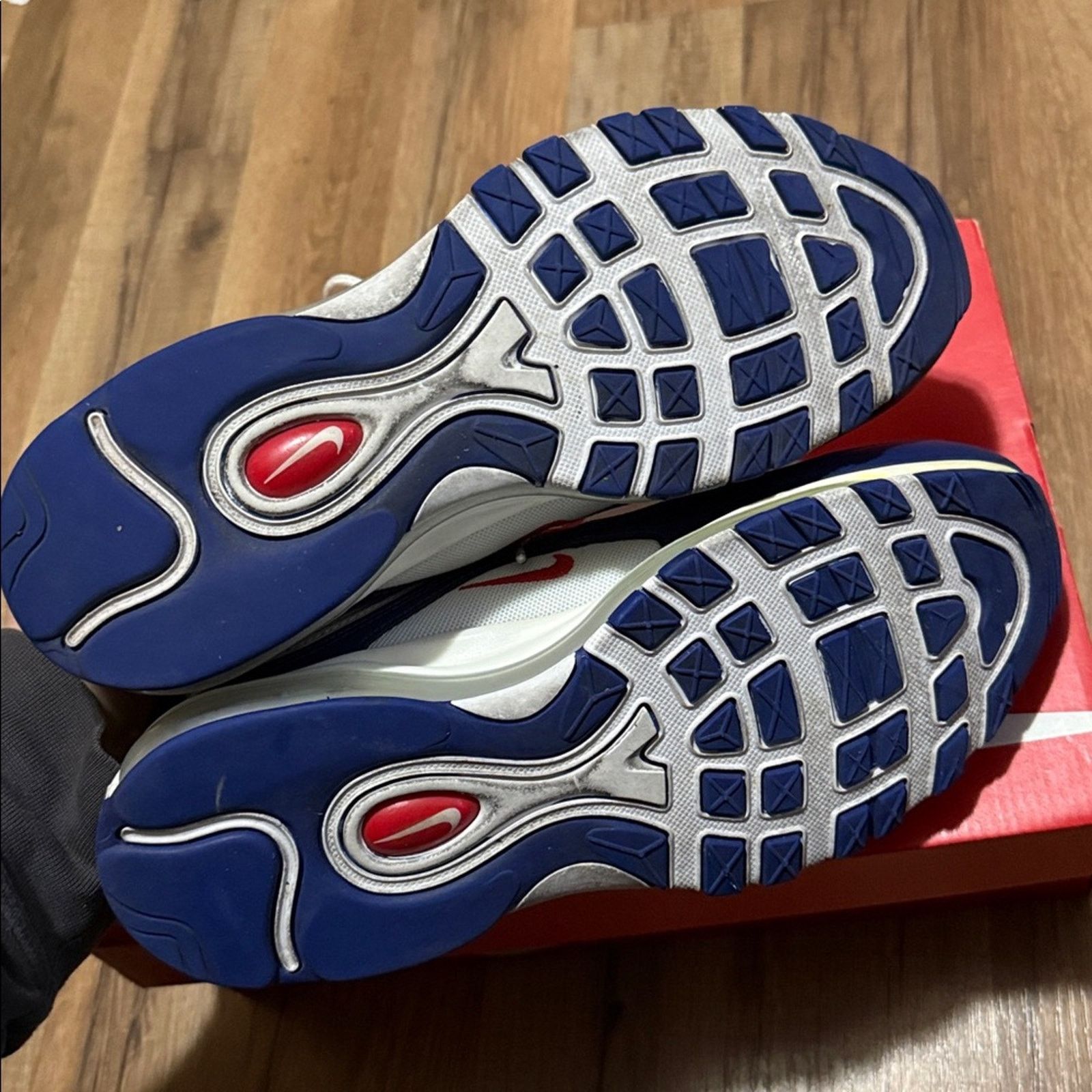 Nike Nike Air Max 97 USA White University Red Size US 9.5 / EU 42-43 - 7 Thumbnail