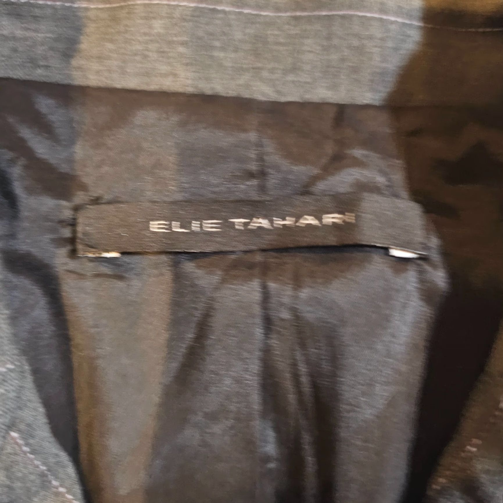 Elie Tahari VINTAGE Elie Tahari Blazer Jacket Womens 6 Gray Wool Full Zip Pinstripe Career Size M / US 6-8 / IT 42-44 - 3 Thumbnail