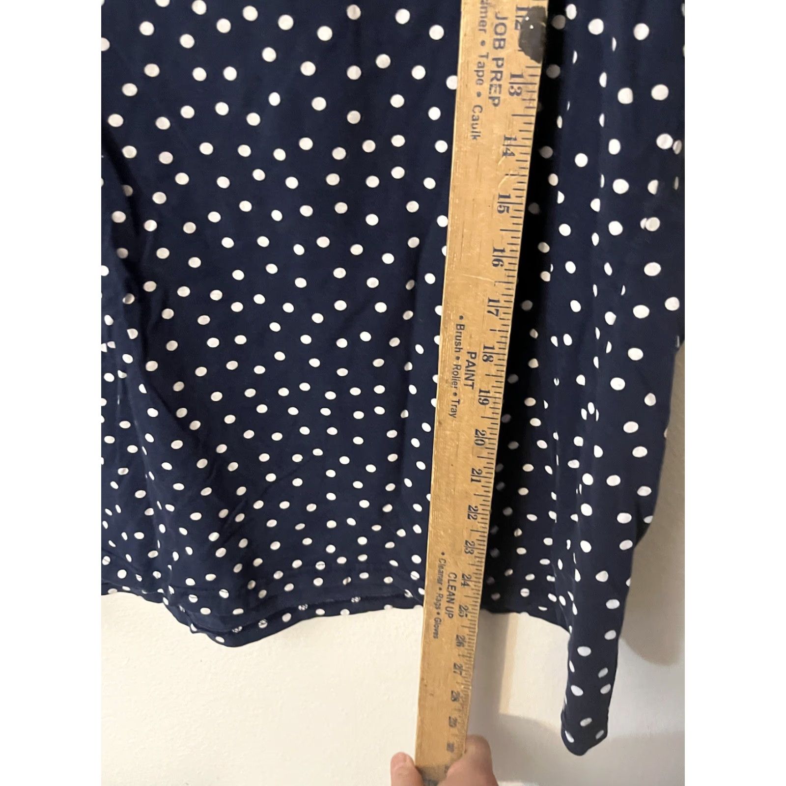Chaps Chaps Blouse Shirt 1X Blue Short Sleeve Square Neck Women Plus Size Modern Basic Shirt Womens Chaps Blouse Top Square Neck 1X Blue Women Size XL / US 12-14 / IT 48-50 - 4 Thumbnail