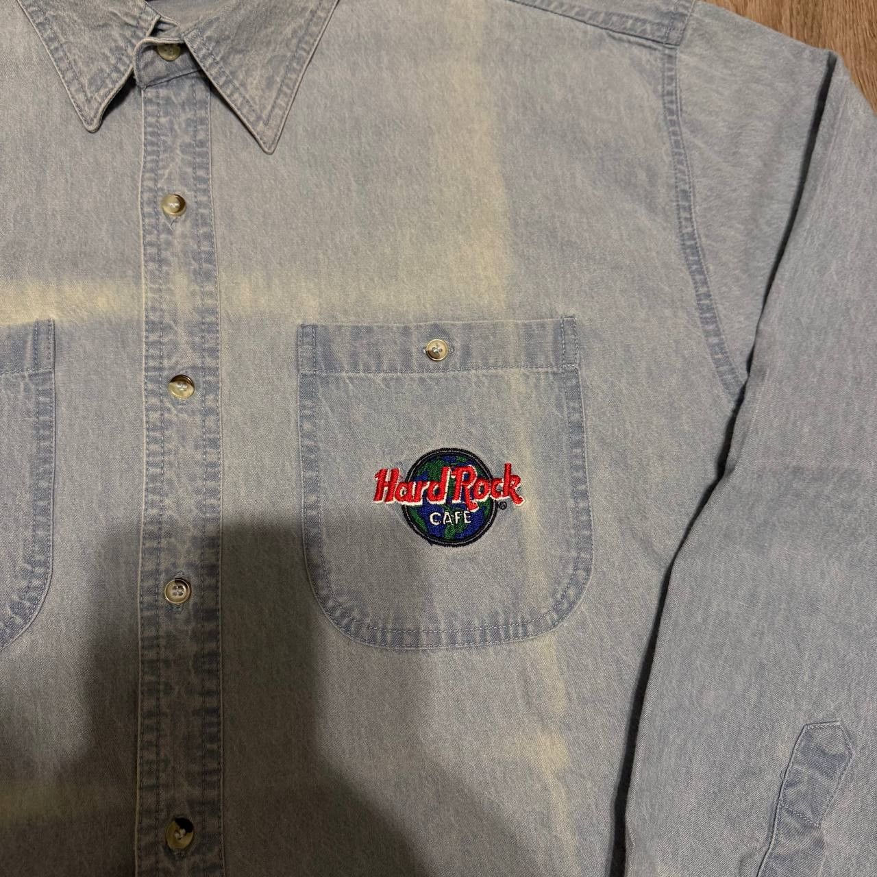 Hard Rock Cafe vintage hard rock cafe denim shirt size L Size US L / EU 52-54 / 3 - 3 Thumbnail