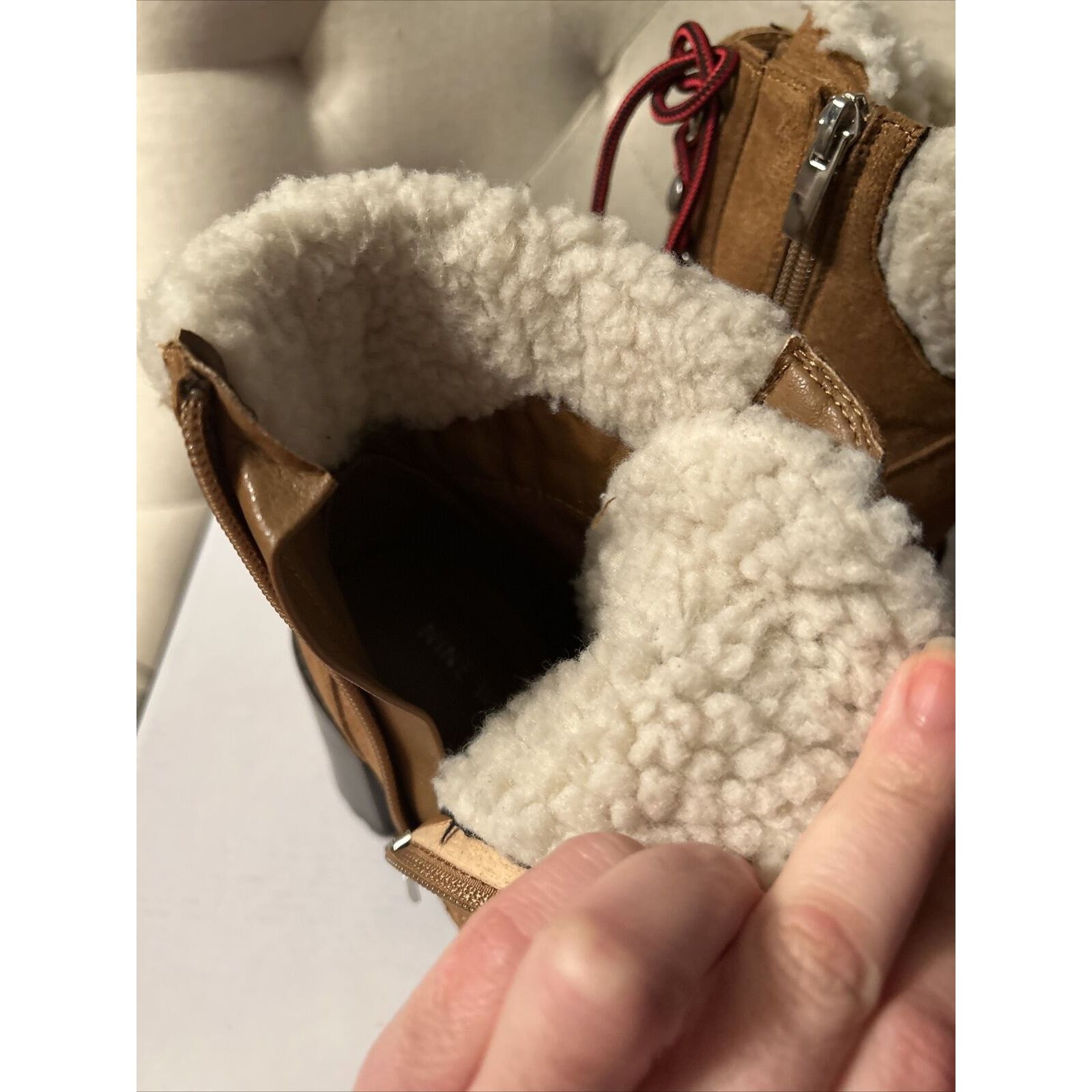 Nine West NEW W/BOX Nine West Peer 2 Sherpa Cuff Ankle Boots Brown 7.5 Size US 7.5 / IT 37.5 - 11 Thumbnail