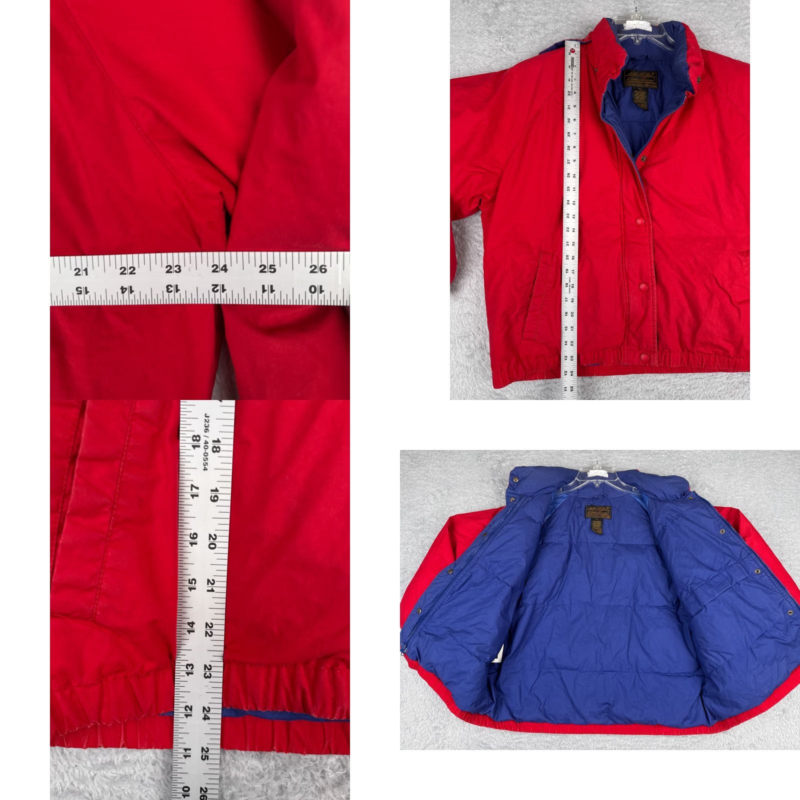 Eddie Bauer VINTAGE Eddie Bauer Jacket Men Medium Red Goose Down Insualtion Cotton Shell Zip Size US M / EU 48-50 / 2 - 8 Thumbnail