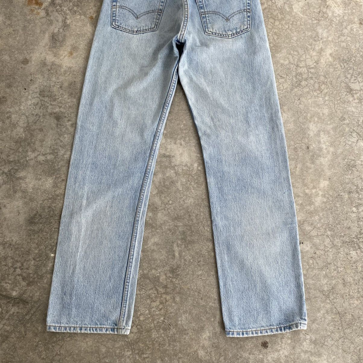 Levi's Size 30x29.5 Vintage 1996 Levis 501 Light Blue Denim Jeans Size US 30 / EU 46 - 11 Thumbnail