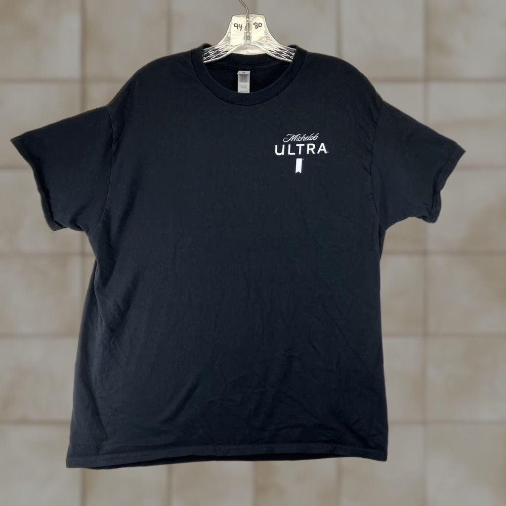 Gildan Michelob Ultra T Shirt Mens Large Golf Logo Black All Cotton Nike Size US L / EU 52-54 / 3 - 1 Thumbnail