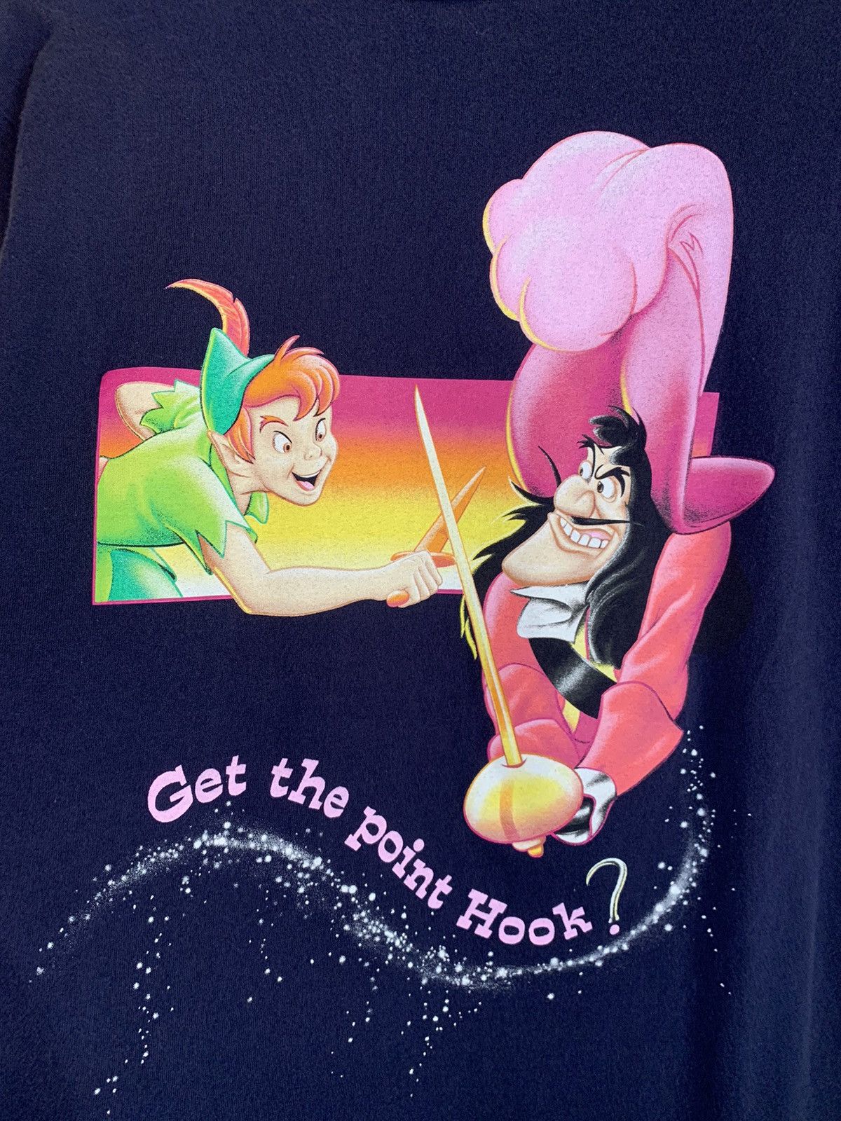 Disney × Vintage *RARE* Vintage Peter Pan Captain Hook Walt Disney T-Shirt Size US M / EU 48-50 / 2 - 2 Thumbnail