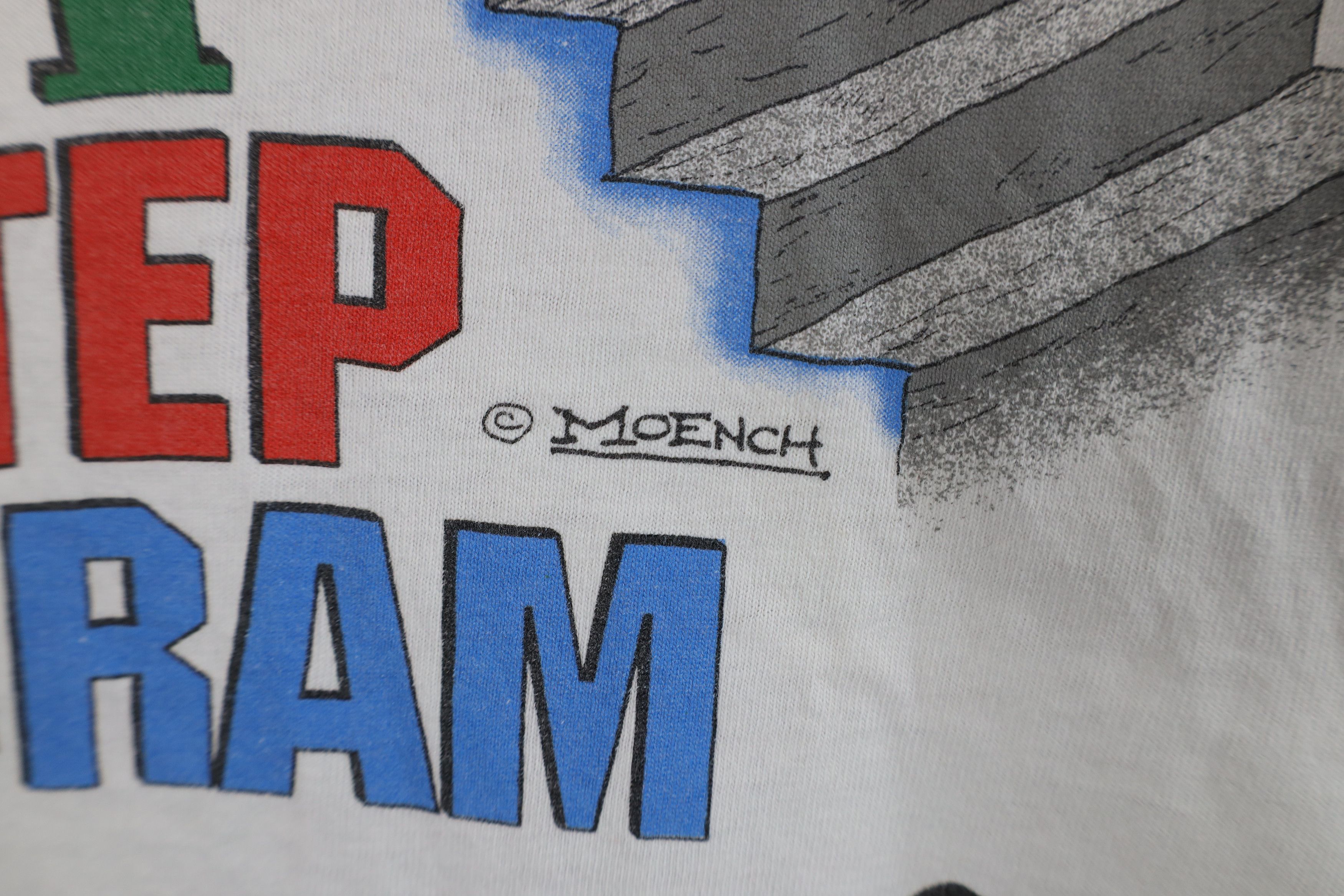 Vintage Vintage 90s 12 Step Program Funny Comic T-Shirt USA Size L / US 10 / IT 46 - 6 Thumbnail