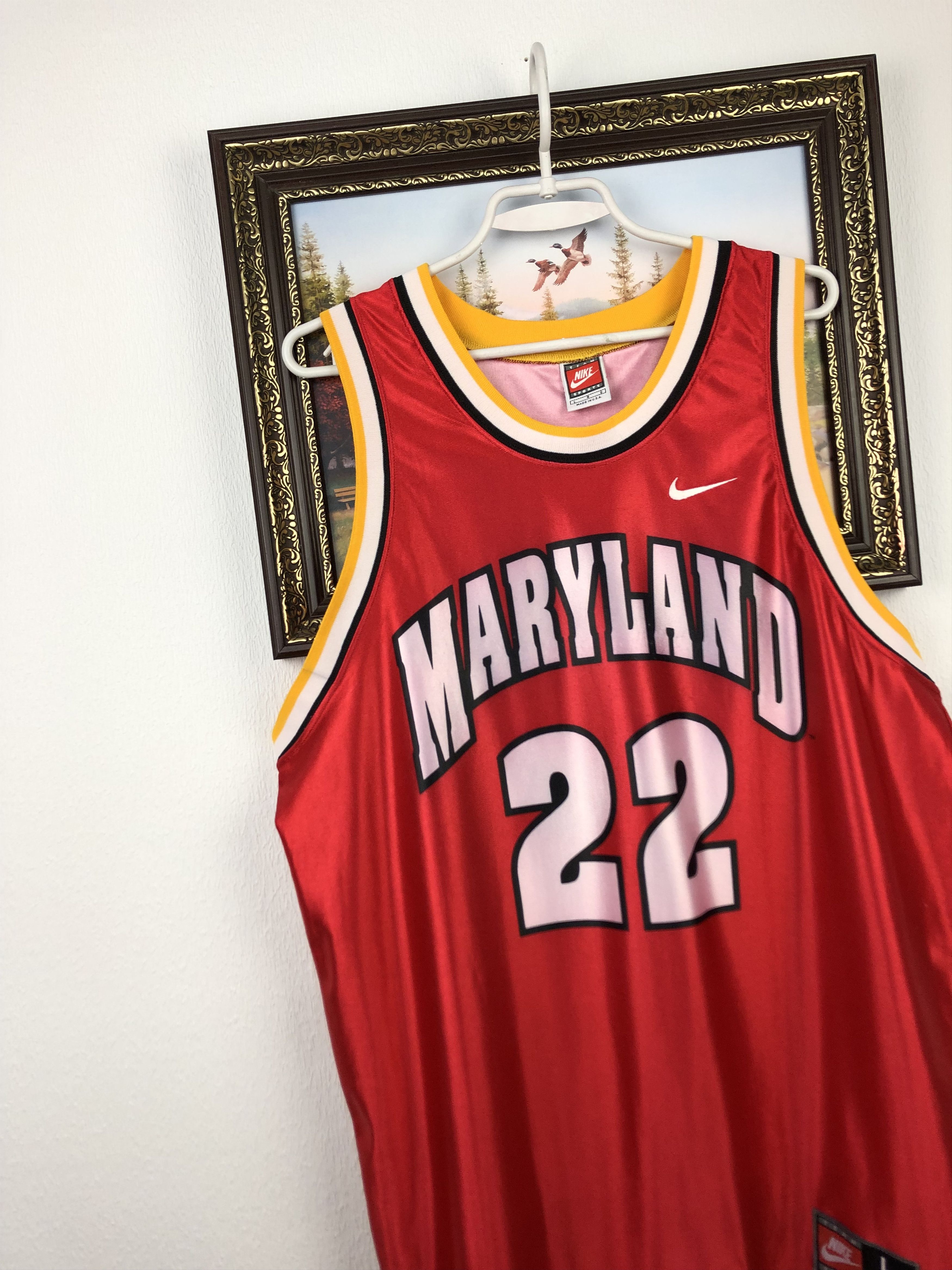 Nike Vintage Nike Maryland Terrapins Keith Booth Jersey Size US L / EU 52-54 / 3 - 3 Thumbnail
